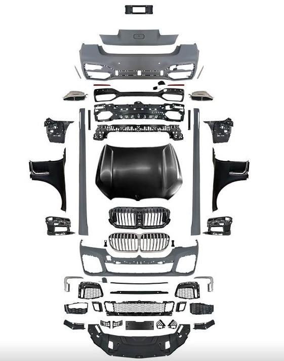 KOMPLE BODY KİT G11 [DONUSUM => G12] PDCLI:ARKA, 2B2-ÇıKıŞ, MRŞP-LI, PANJ-LU, EGZ.UÇLU, KAPUT/ÇAMURLUK