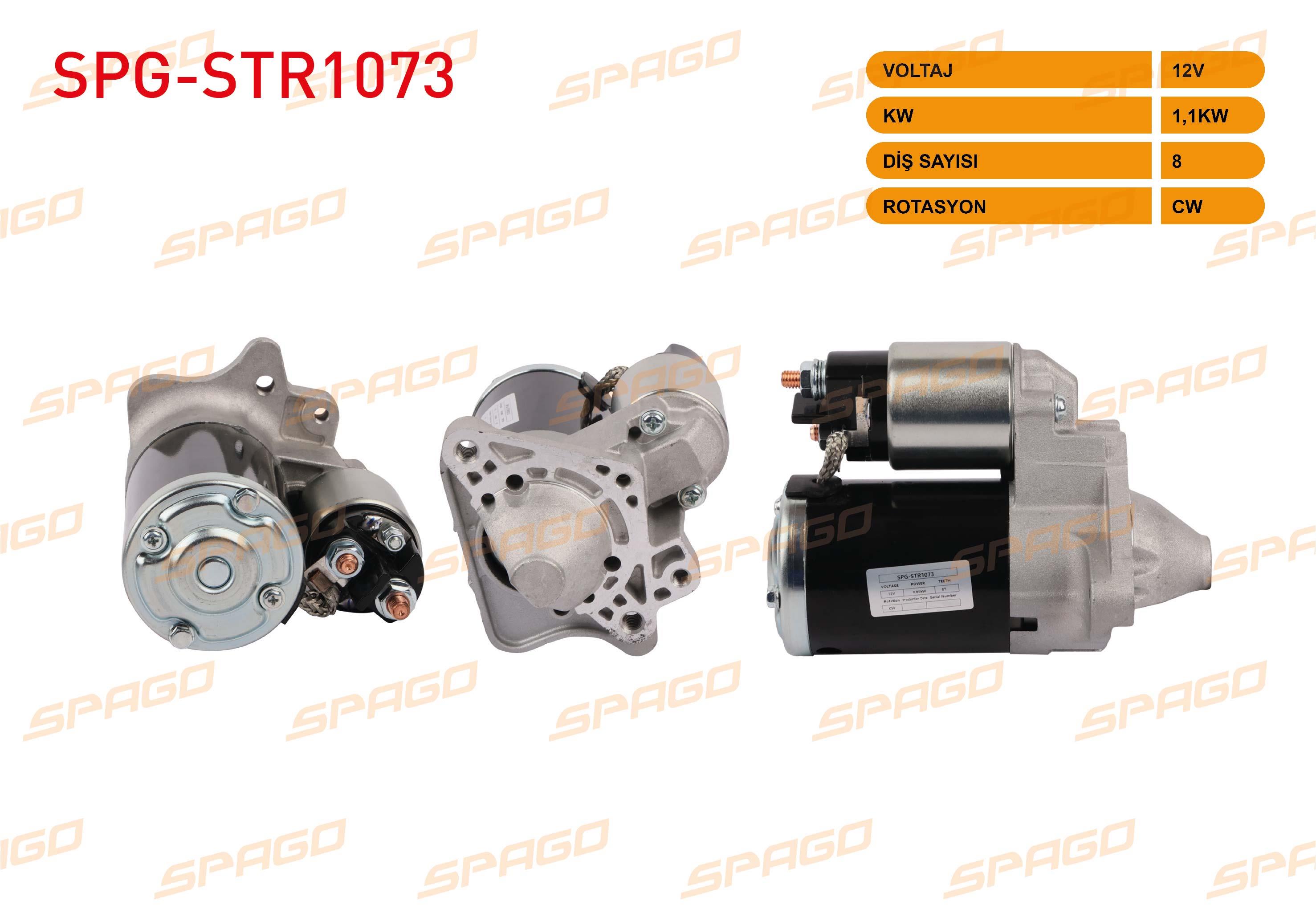 MARS MOTORU 12V/0.85 KW 8 DIS CW RENAULT CLIO III 1.4 - 1.6 2005-2014 / MODUS 1.4 - 1.6 2004-