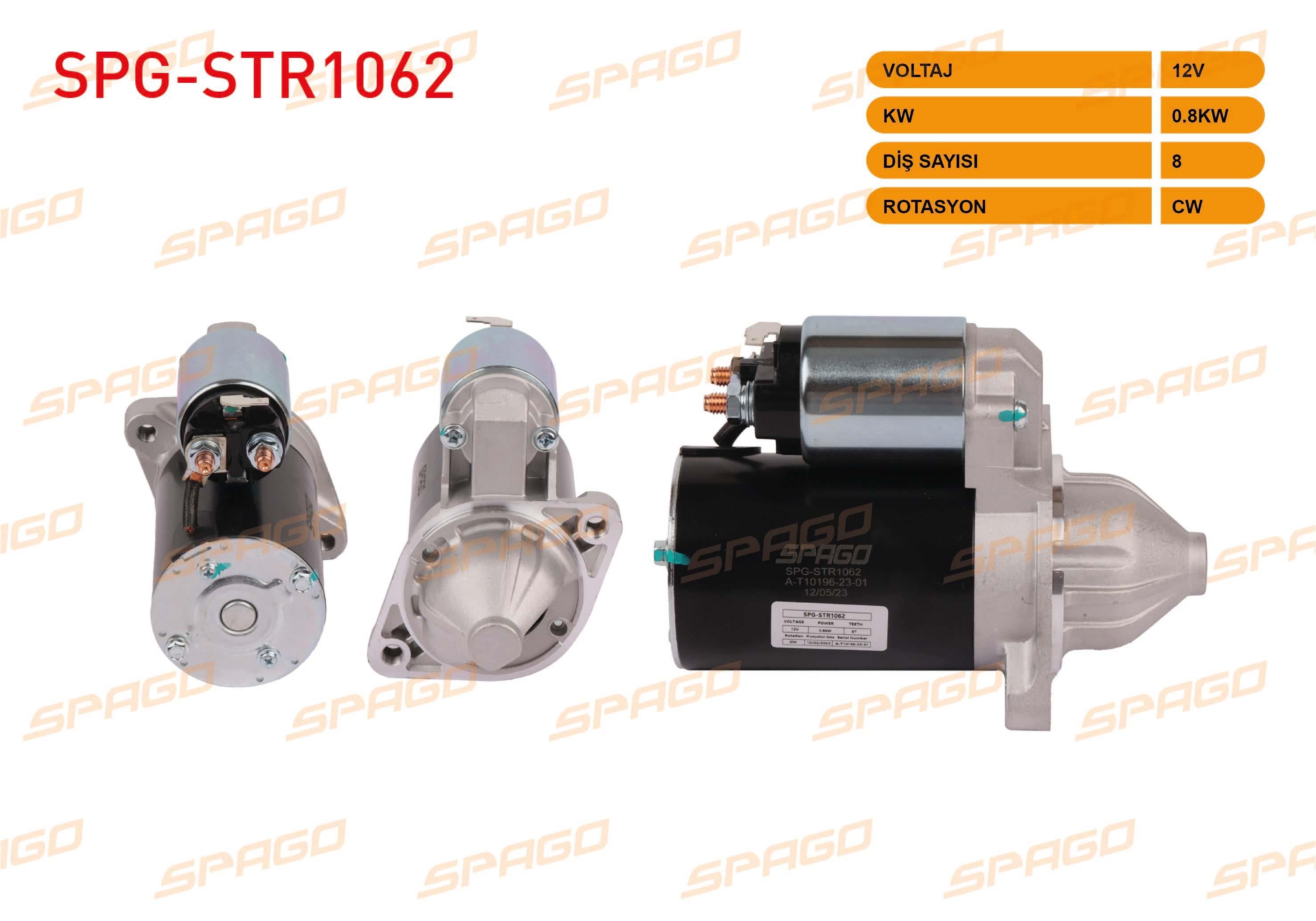 MARS MOTORU 12V/0.8KW 8 DIS CW (STR3410) HYUNDAI ACCENT ADMIRE 1.3 - 1.5 - 1.6 2000-2005 / ELANTRA 1.6 2000-2006 / GETZ 1.3 - 1.6 2002-2005