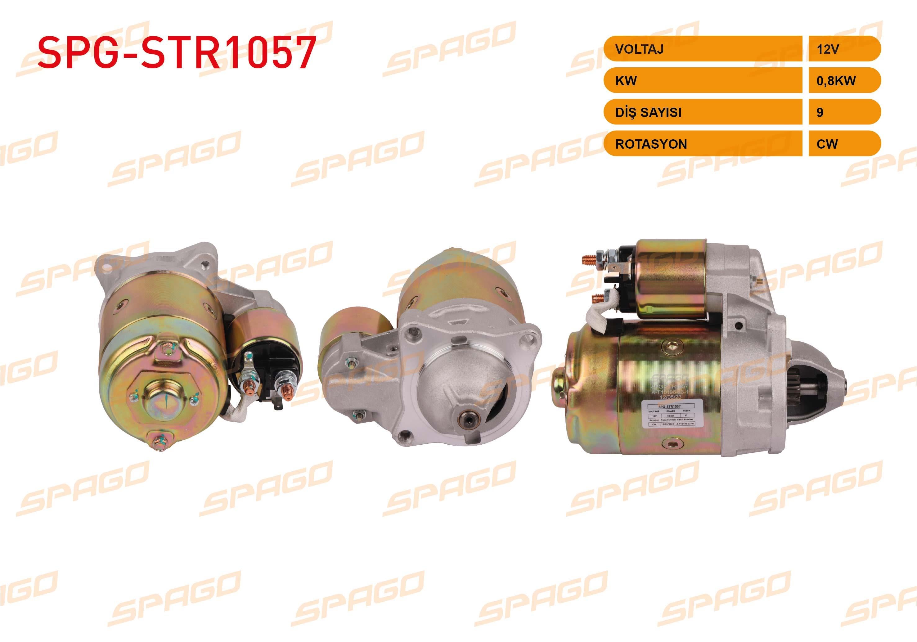 MARS MOTORU 12V/0.8KW 9 DIS CW (STR3005) RENAULT R12 T / TS / GTS 1972-1998