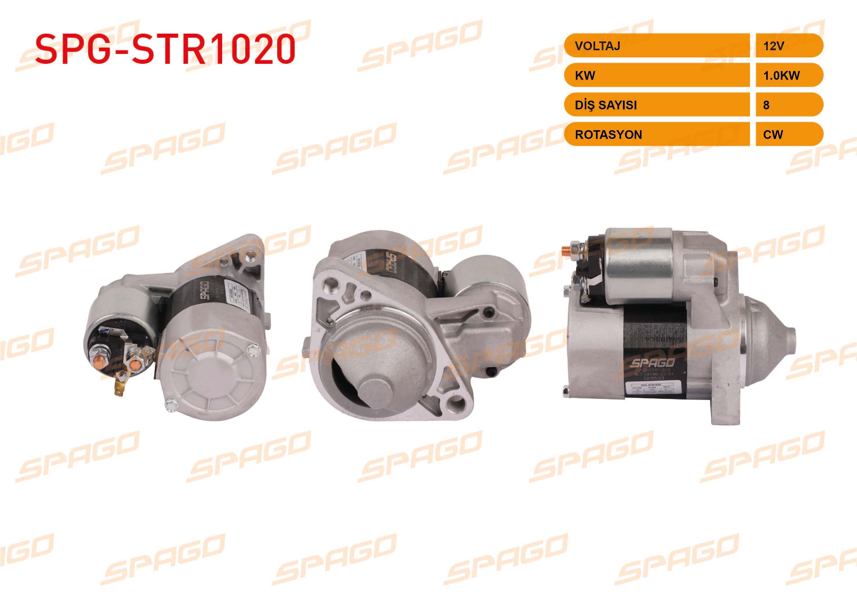 MARS MOTORU 12V/1.0KW 8 DIS CW (STR3270) NISSAN MICRA (K11) 1.2i - 1.4i 1992-2003 / MICRA (K12) 1.2i - 1.4i 2003-2010 / NOTE (E11) 1.4 2006-2012