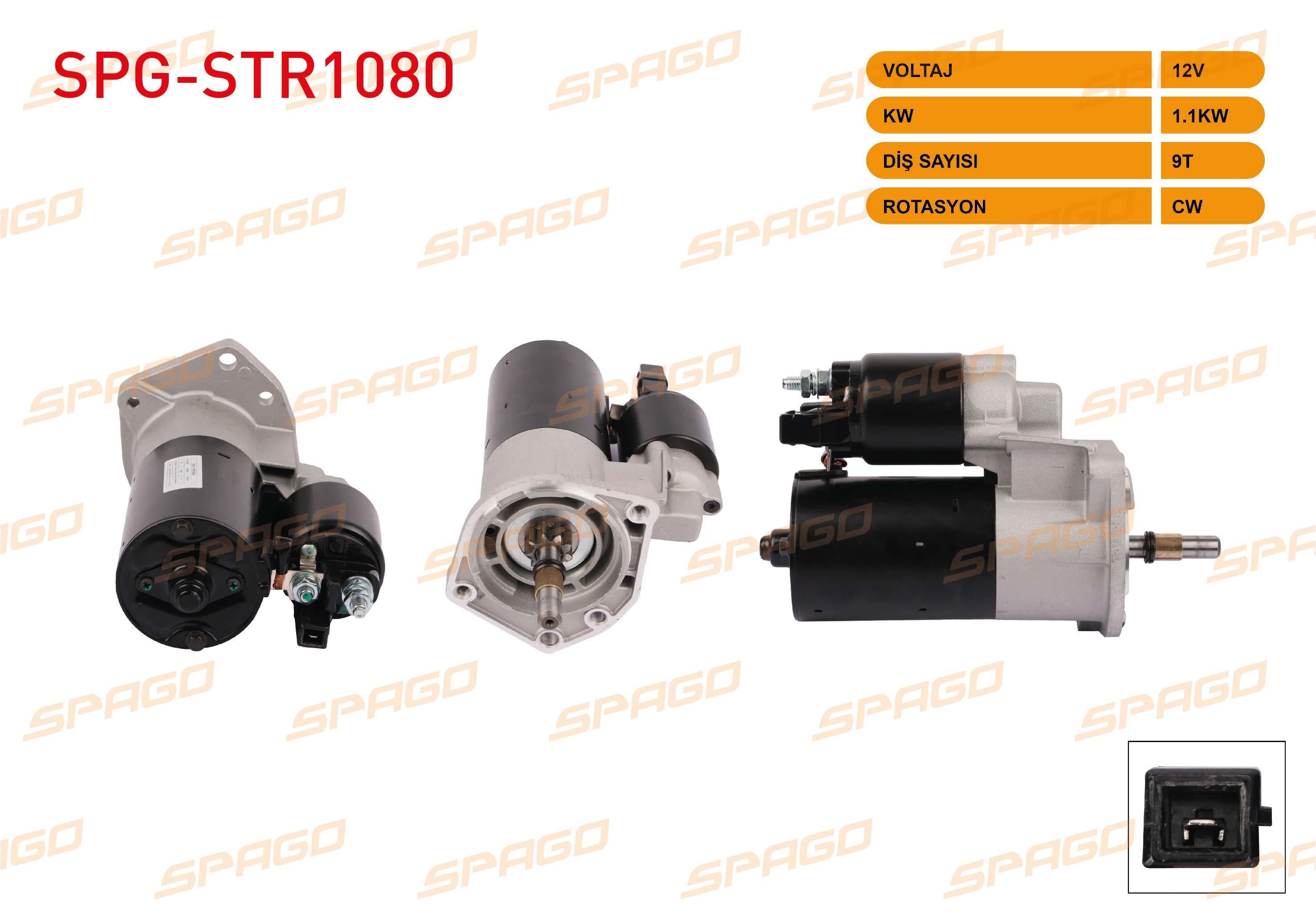MARS MOTORU 12V/1.1 KW 9 DIS CW VOLKSWAGEN CADDY II 1.6 1995-2000 / GOLF III 1.4 1991-1999 / POLO 1.4 1995-2001