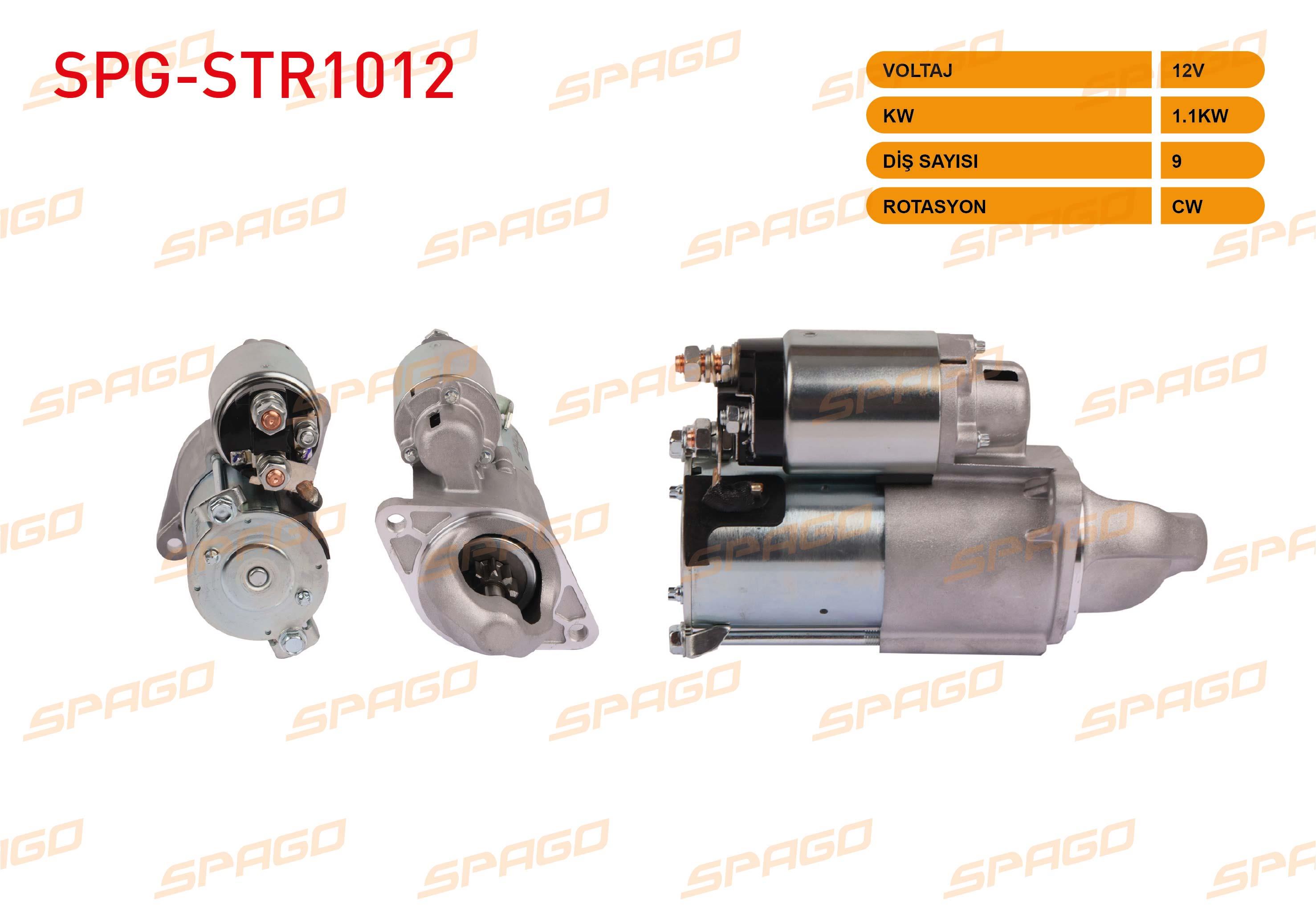 MARS MOTORU 12V/1.1KW 9 DIS CW (STR3063) OPEL ASTRA H 1.6 2004-2010 / ASTRA G 1.6 1998-2005 / CORSA D 1.6 2006-2014 / INSIGNIA A 1.6 2008-2015  / CHEVROLET CRUZE 2009-2014