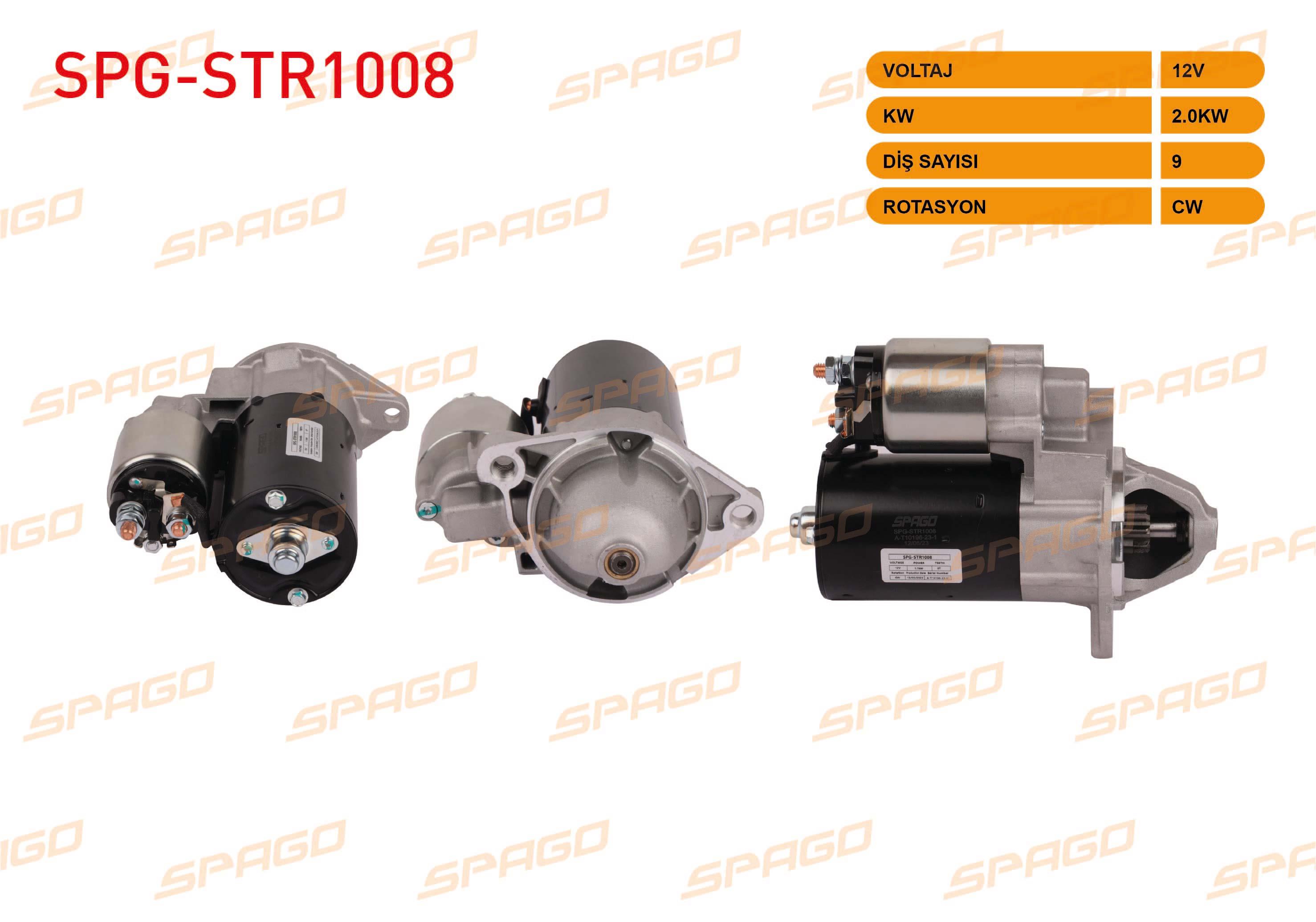 MARS MOTORU 12V/1.1KW 9 DIS CW (STR5123) OPEL VECTRA B 2.0i 1995-2001/ OMEGA B 2.0i 1994-2003 / ASTRA F 2.0i 1991-1998