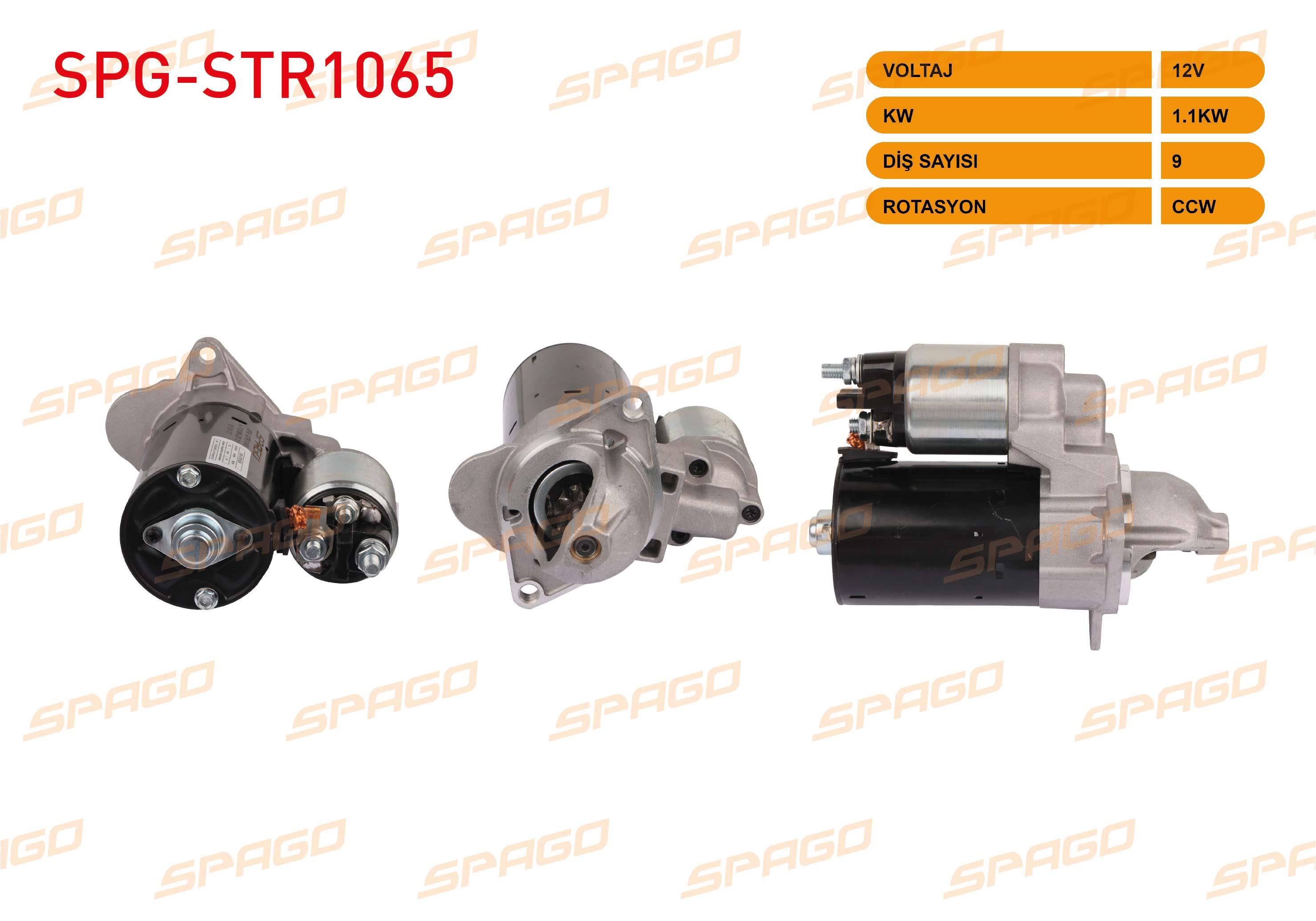 MARS MOTORU 12V/1.1KW 9 DIS CW (STR5129) OPEL ASTRA J 1.4 T 2009-2016 / CORSA D 1.4 T 2006-2014 / CORSA E 1.4 T 2014-2020 / MOKKA 1.4 2012-