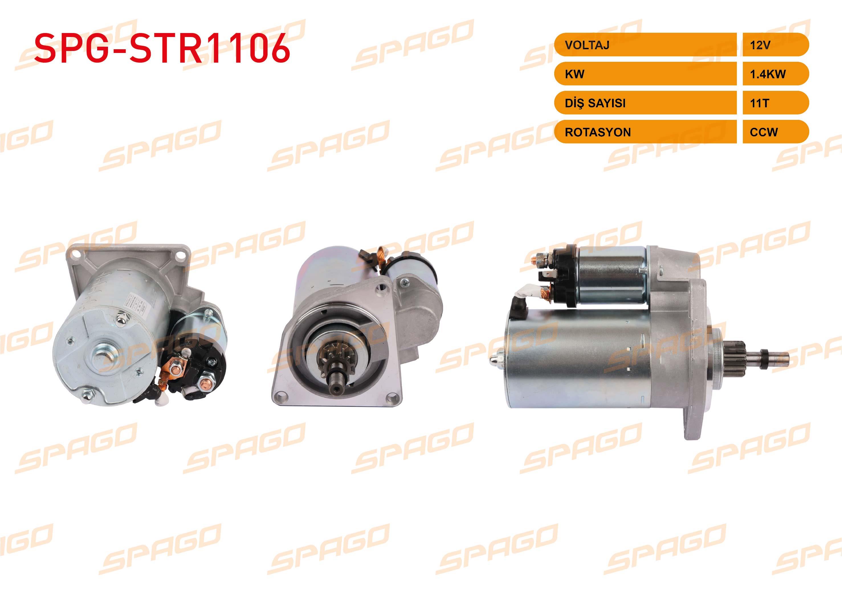 MARS MOTORU 12V/1.4 KW 11 DIS CCW (STR6040) LADA SAMARA 1.5 1988-2006 / 1.3 1986-1994