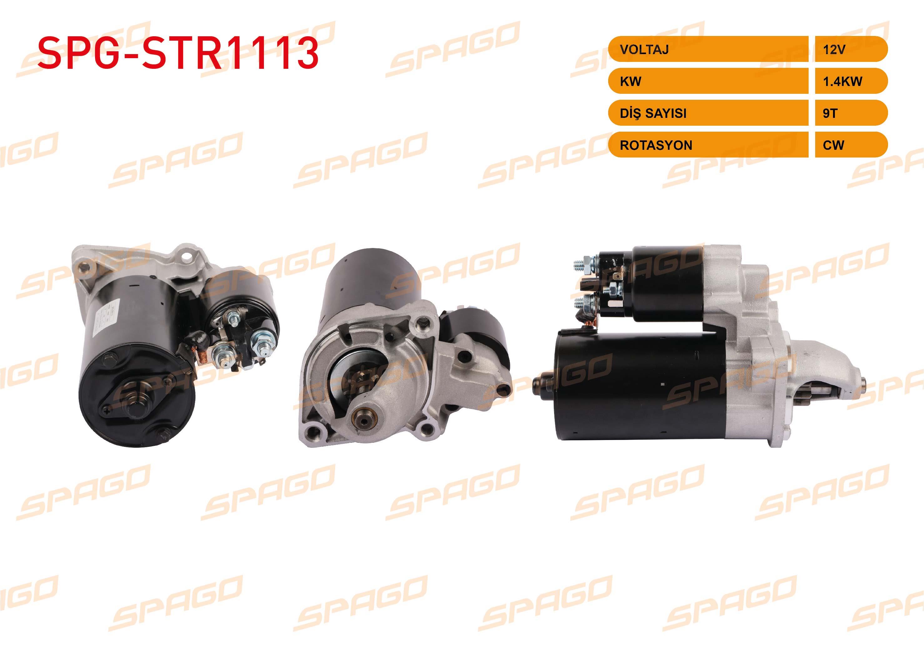 MARS MOTORU 12V/1.4 KW 9 DIS CW (STR5094) BMW 3 SERISI (E46) 316i, 318i, 320i 1997-2005 / 5 SERISI (E39) 520i 1996-2003
