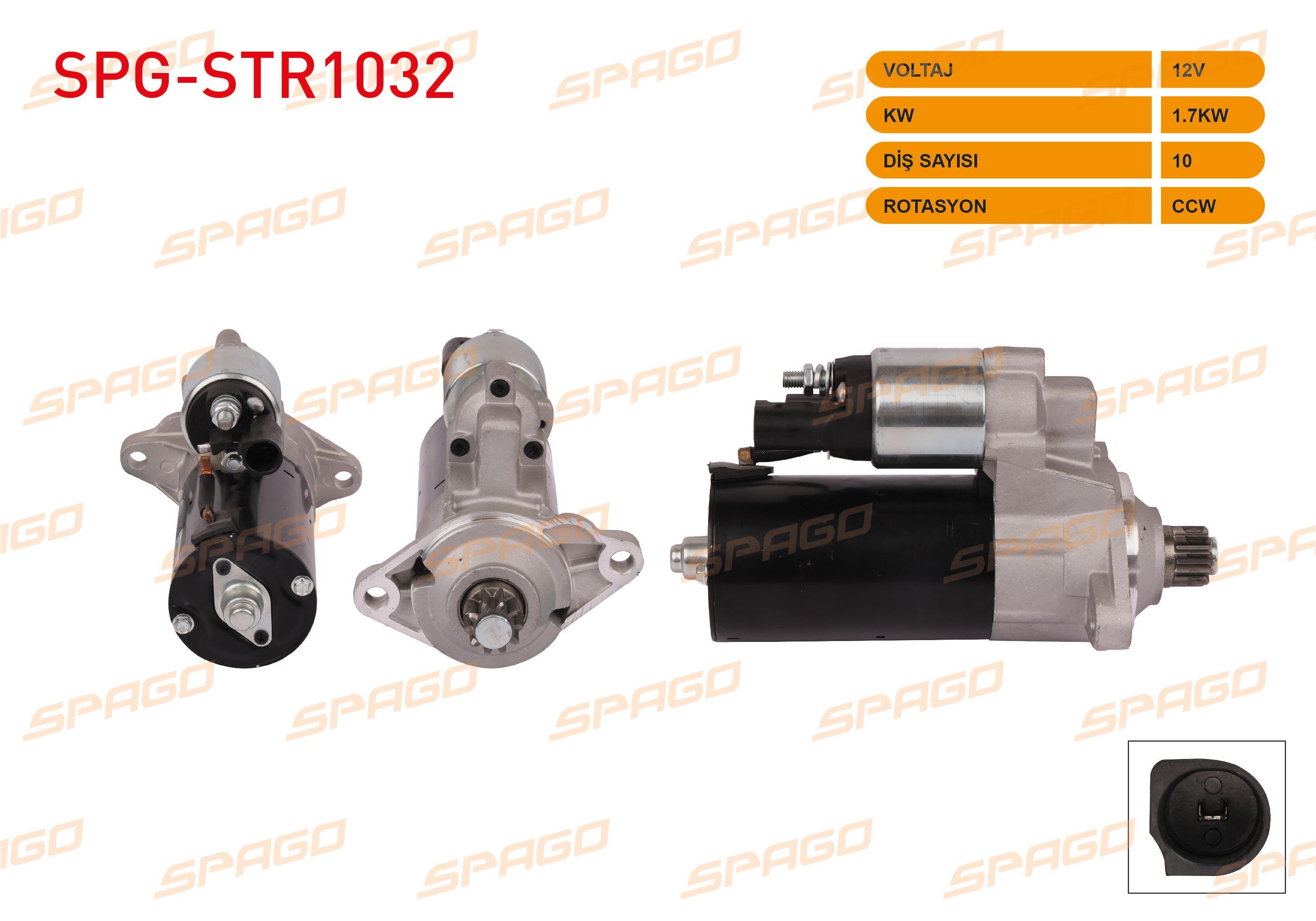 MARS MOTORU 12V/1.7KW 10 DIS CCW (STR6562) CADDY III 1.9 TDI 2004-2015/ GOLF V 1.9 TDI 2003-2009/ PASSAT 2.0 TDI 2005-2008/ JETTA III 2005-2010/ LEON 2.0 TDI 2005-2012/ OCTAVIA 2.0 TDI 2004-2012