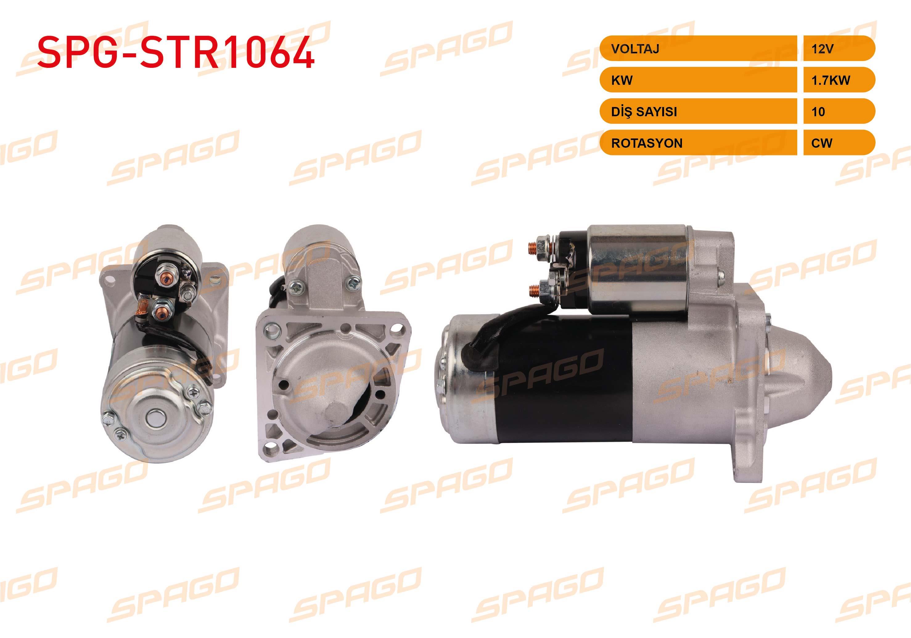 MARS MOTORU 12V/1.7KW 10 DIS CW (STR6090) OPEL VECTRA C 1.9 CDTI 2002-2008 / ASTRA H 1.9 CDTI 2004-2010/ INSIGNIA A 2.0 CDTI 2008-2015
