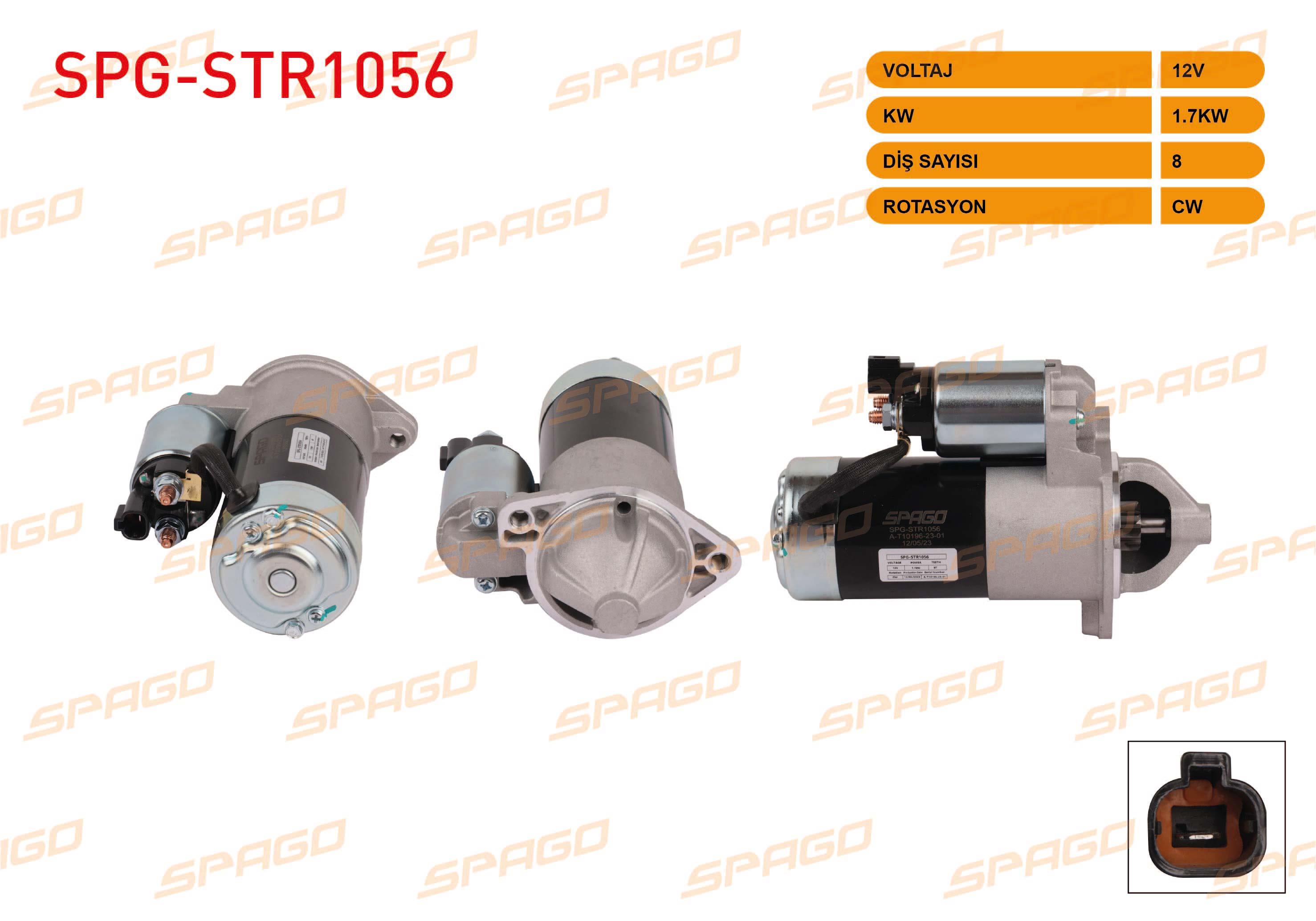 MARS MOTORU 12V/1.7KW 8 DIS CW (STR3415) HYUNDAI ACCENT ERA 1.4 - 1.5 - 1.6 CRDI 2006-2012 / I20 1.4 - 1.6 CRDI 2008-2015 / I30 1.4 - 1.6 CRDI 2011-2015/ KIA CERATO I 1.6 CRDI 2005-2011
