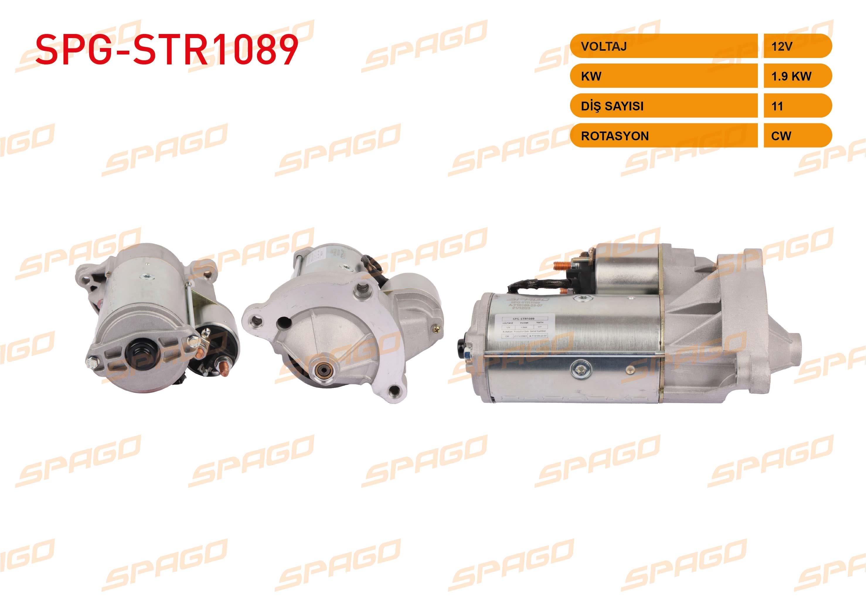 MARS MOTORU 12V/1.9 KW 11 DIS CW (STR3452) PEUGEOT 307 2.0 HDI 2003-2009 / 308 2.0 HDI 2007-2014 / CITROEN C4 2.0 HDI 2004-2011 / C5 II 2.0 HDI 2004- / DS5 2.0 HDI 2011-2015