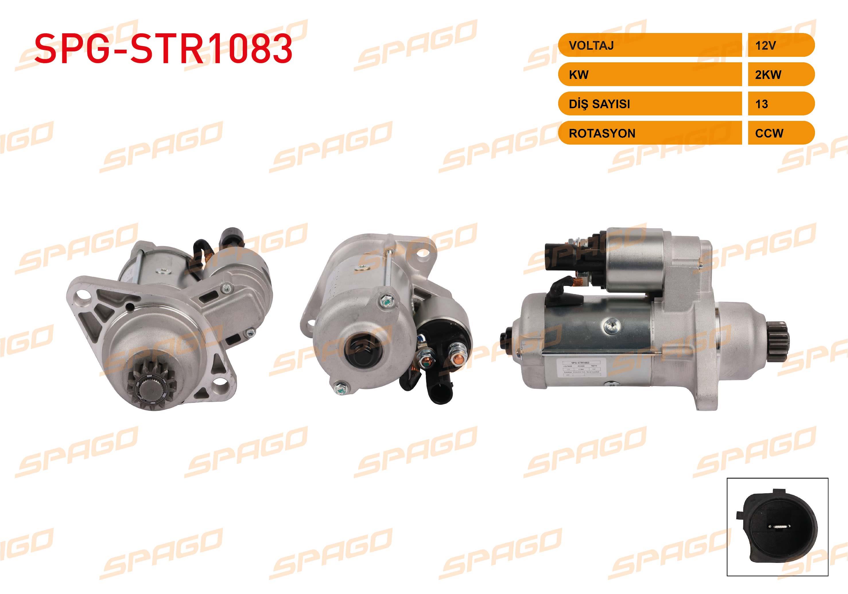 MARS MOTORU 12V/2 KW 13 DIS CCW (STR3478) VW BEETLE 1.6 TDI 11-16/GOLF VII 1.6 TDI 13-20/PASSAT 1.6 TDI 14-/POLO V 1.4 TDI 14-/T-CROSS 1.6 TDI 18-/SKODA SUPERB III 15-/OCTAVIA III 1.6 TDI 13-20
