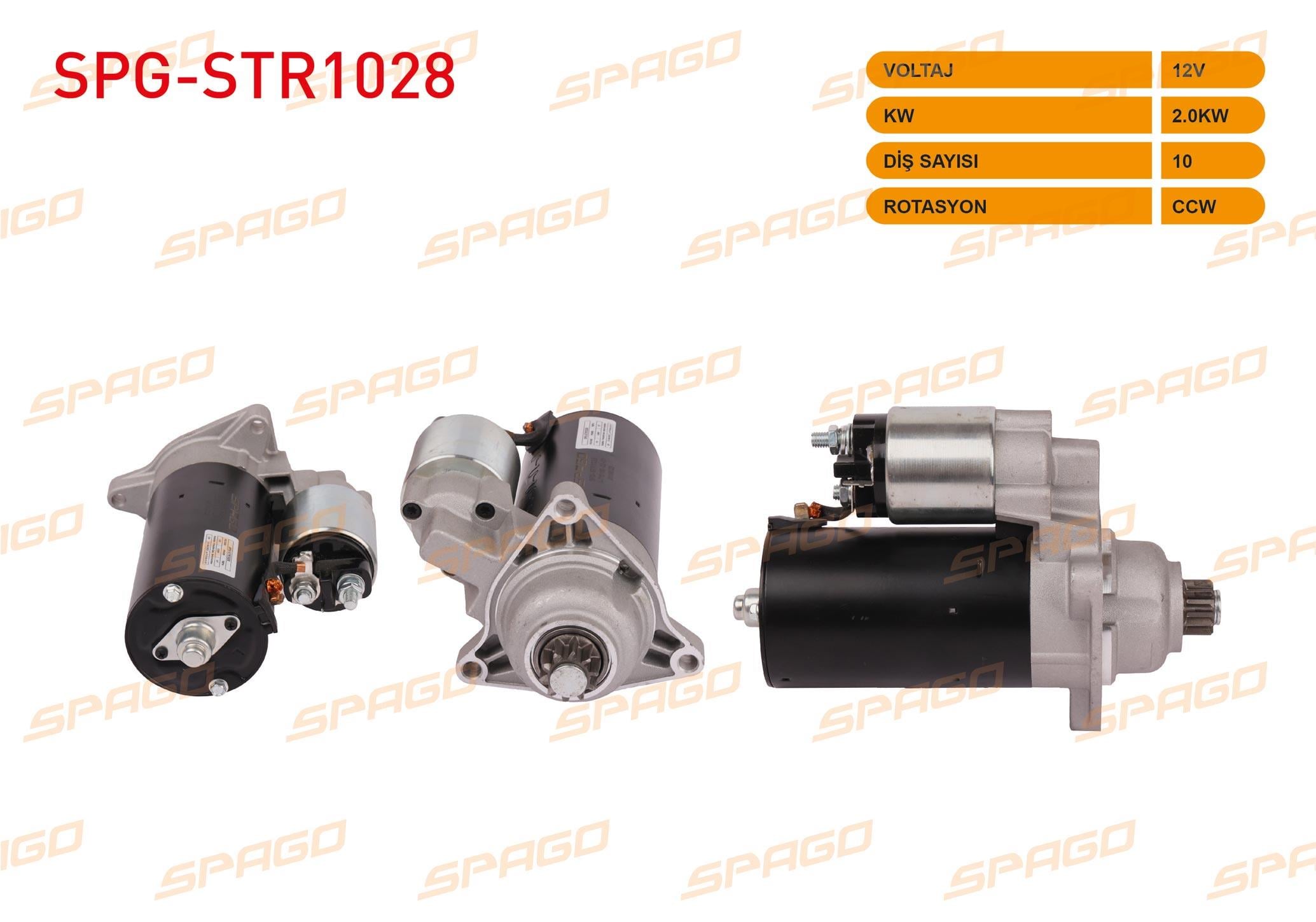 MARS MOTORU 12V/2.0KW 10 DIS CCW B TIPI (STR5031) VOLKSWAGEN TRANSPORTER T4 2.5 TDI 1990-2003