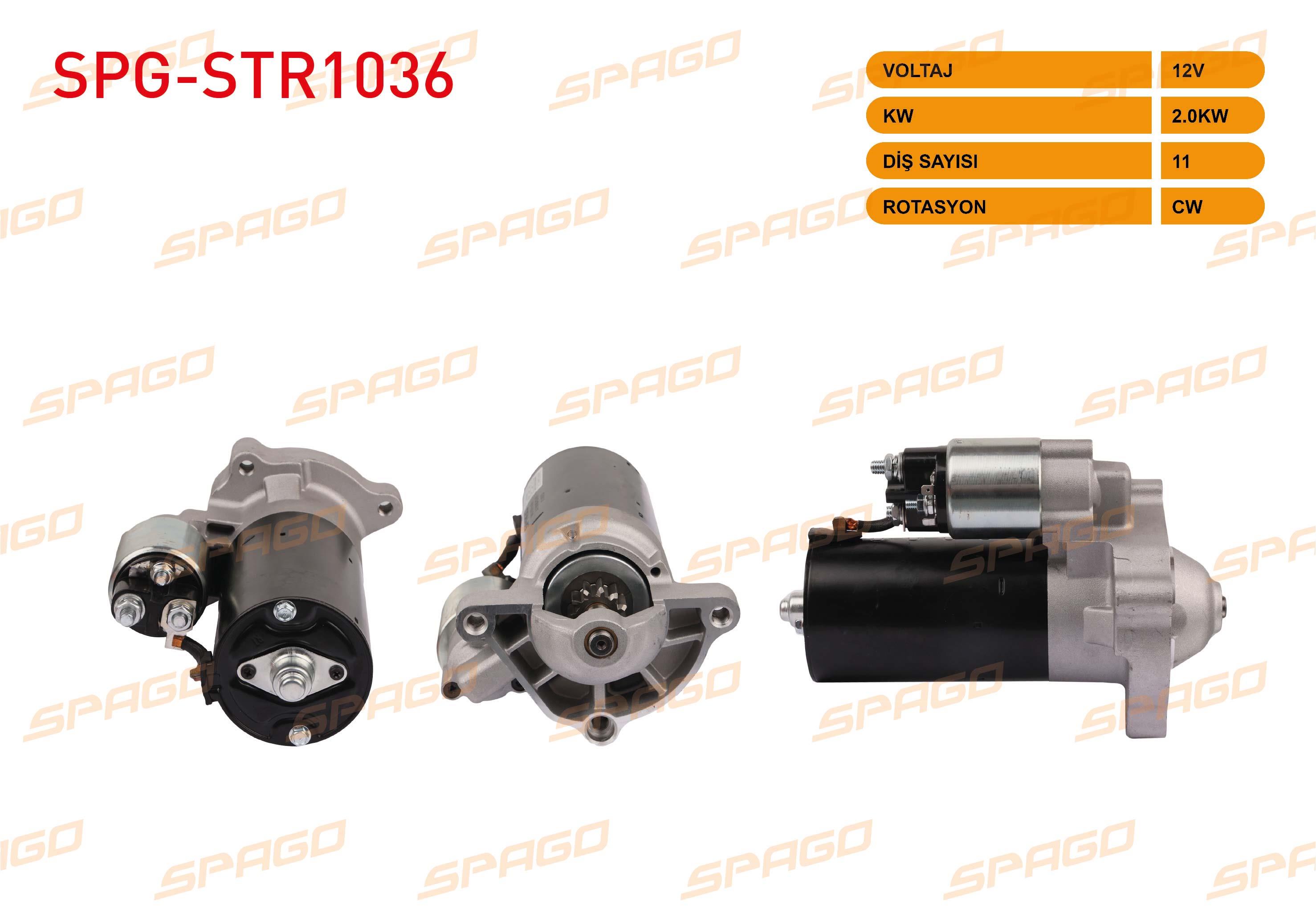 MARS MOTORU 12V/2.0KW 11 DIS CW (STR5195) FIAT DUCATO 2.0 MJT 2002-2006 / PEUGEOT BOXER 2.0 HDI 2002-2006 / PARTNER 1.9 D 1996-2008 / CITROEN JUMPER 2.0 HDI 2002-2006