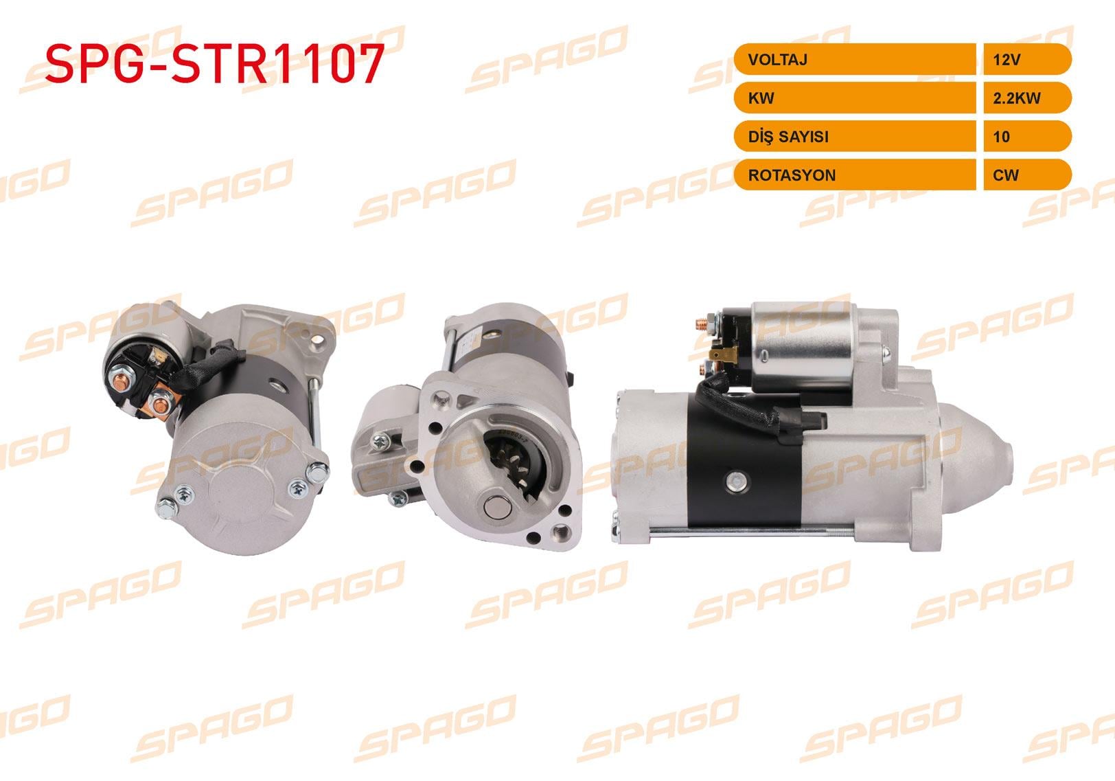 MARS MOTORU 12V/2.2 KW 10 DIS CW (STR3096) MITSUBISHI L200 2.5 TD 97-07 / PAJERO I, II 2.5 TD 98- / H-1 STAREX 2.5 TCI 97-07 / H100 2.5 04-12 / KIA BONGO 2.4 TDCI, K2500 2.5 D, PREGIO 2.5 TCI D 03-