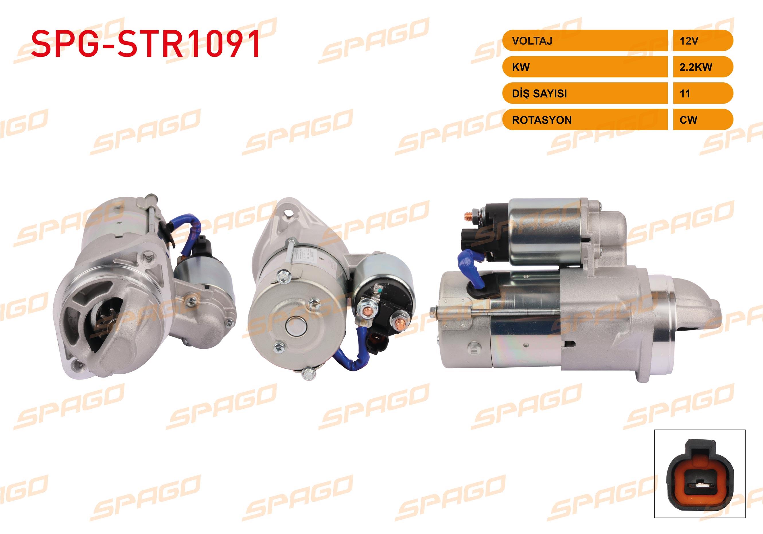 MARS MOTORU 12V/2.2 KW 11 DIS CW (STR3424) HYUNDAI H100 2.5 CRDI 2008- / KIA BONGO 2.5 CRDI 2012-