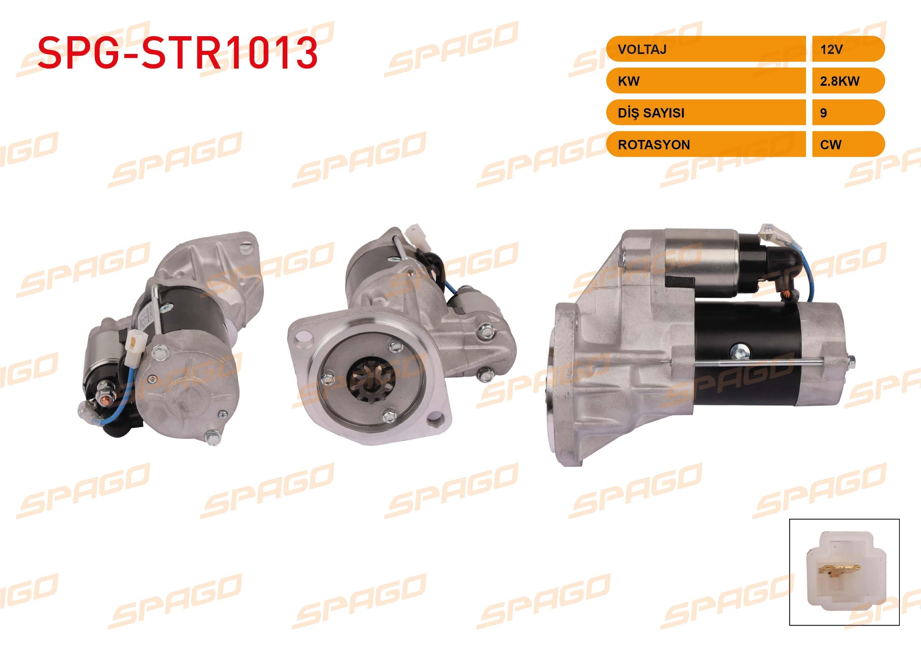 MARS MOTORU 12V/2.2 KW 9 DIS CW (STR6000) ISUZU D-MAX 2.5 – 3.0 4X4 2002-2007