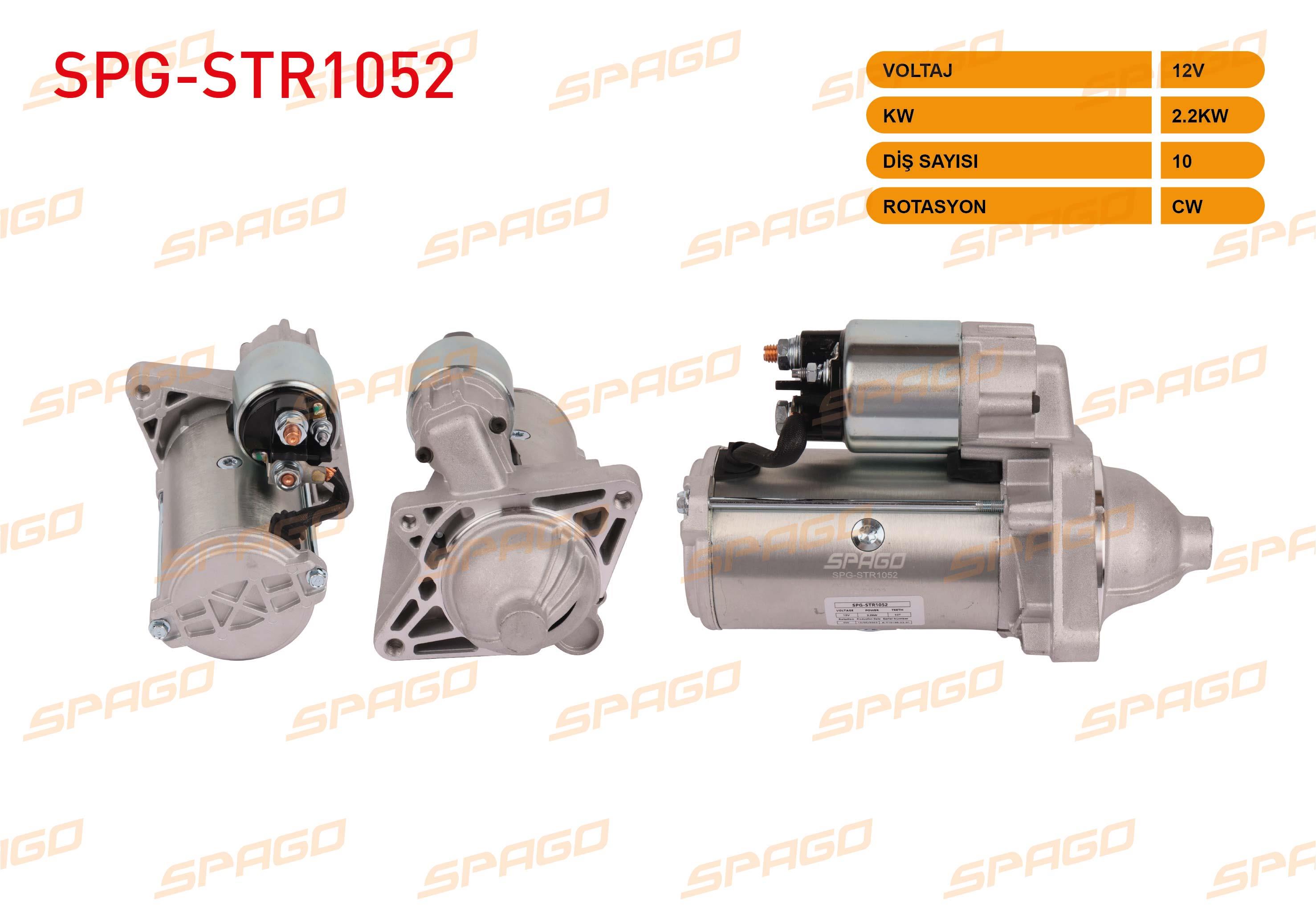 MARS MOTORU 12V/2.2KW 10 DIS CW (STR3074) MASTER III 2.3 DCI 2010-/LAGUNA III 2.0 DCI 2007-/KALEOS 2.0 DCI 08-13/G.SCENIC III 2.0 DCI 05-/X-TRAIL 2.0 DCI 07-13/QASHQAI 2.0 DCI 07-14/VIVARO A 2.0 CDTI