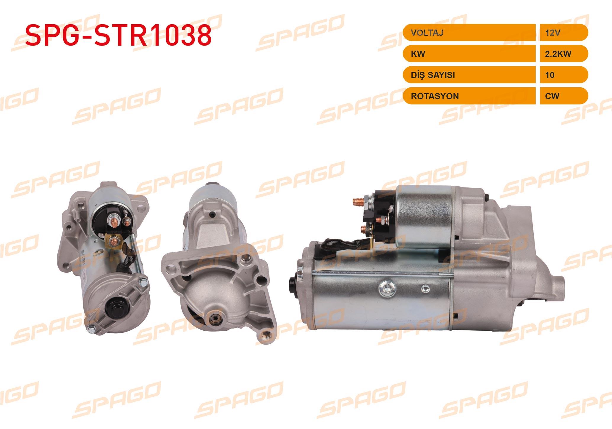 MARS MOTORU 12V/2.2KW 10 DIS CW (STR3087) RENAULT MASTER II 2.5 DCI 1998-2010 / TRAFIC II 2.5 DCI 2001-2014 / OPEL MOVANO A 2.5 DTI 2003-2010