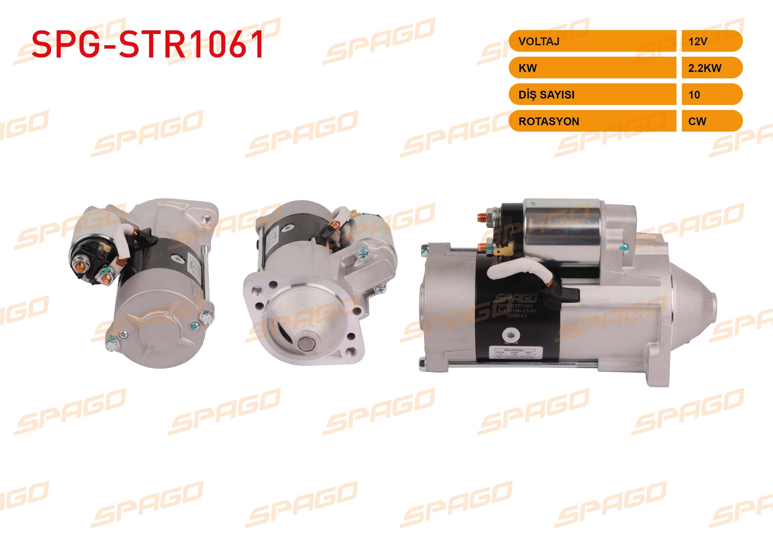 MARS MOTORU 12V/2.2KW 10 DIS CW (STR6048C) HYUNDAI H100 2.5 D 2000-2006 / MITSUBISHI  L200 2.5 D 2001- / L300 2.5 D 1991-