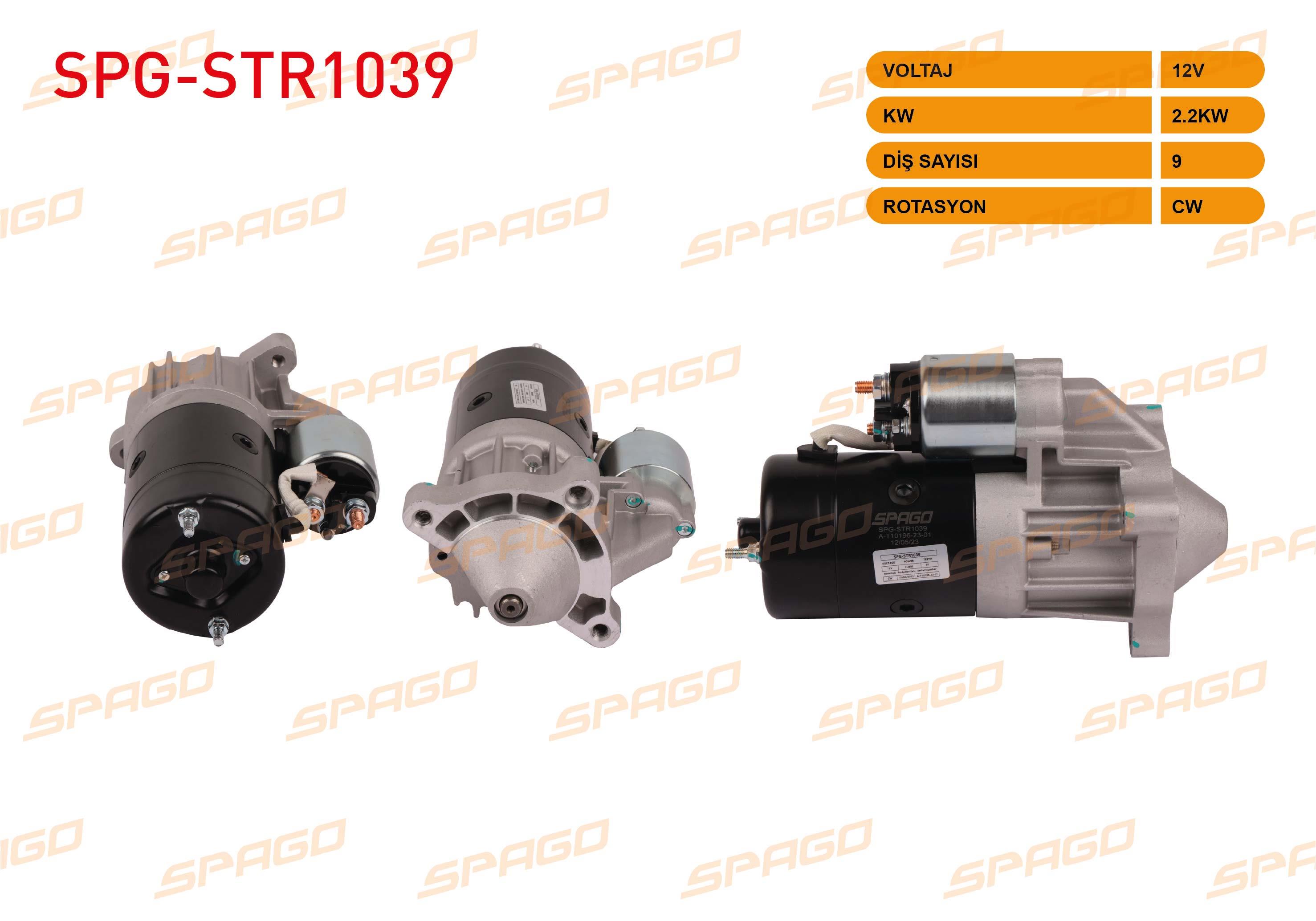 MARS MOTORU 12V/2.2KW 9 DIS CW (STR5150) FIAT DUCATO 2.0 D 1994-2002 / PEUGEOT BOXER 2.5 D 1994-2004 / CITROEN JUMPER 2.5 D 1994-2004