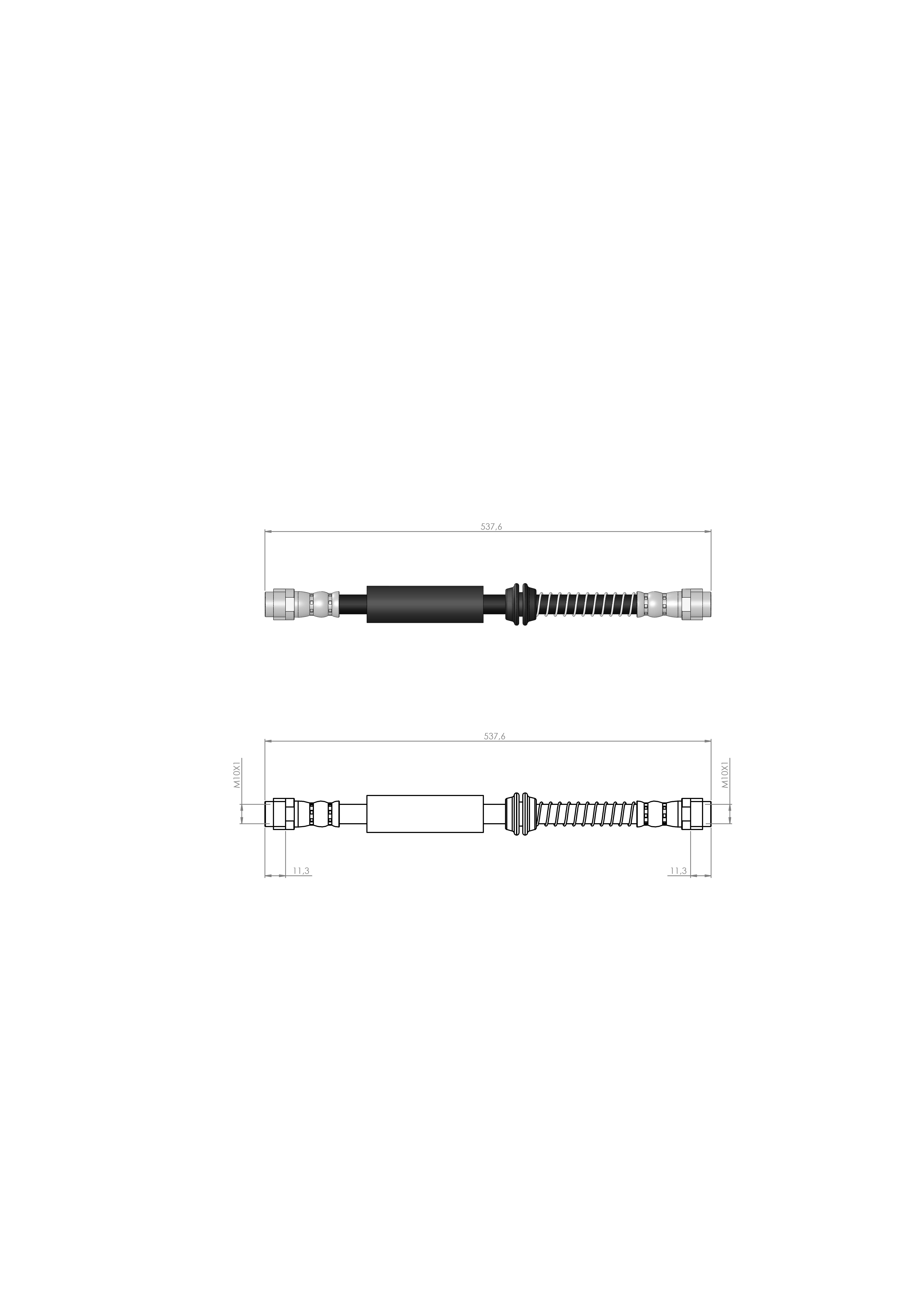 ÖN FREN HORTUMU TOUAREG-Q7-CAYENNE 545 MM  2002-2010  7L0611701A - 7L0611701C - 7P6611701 - 95535513910