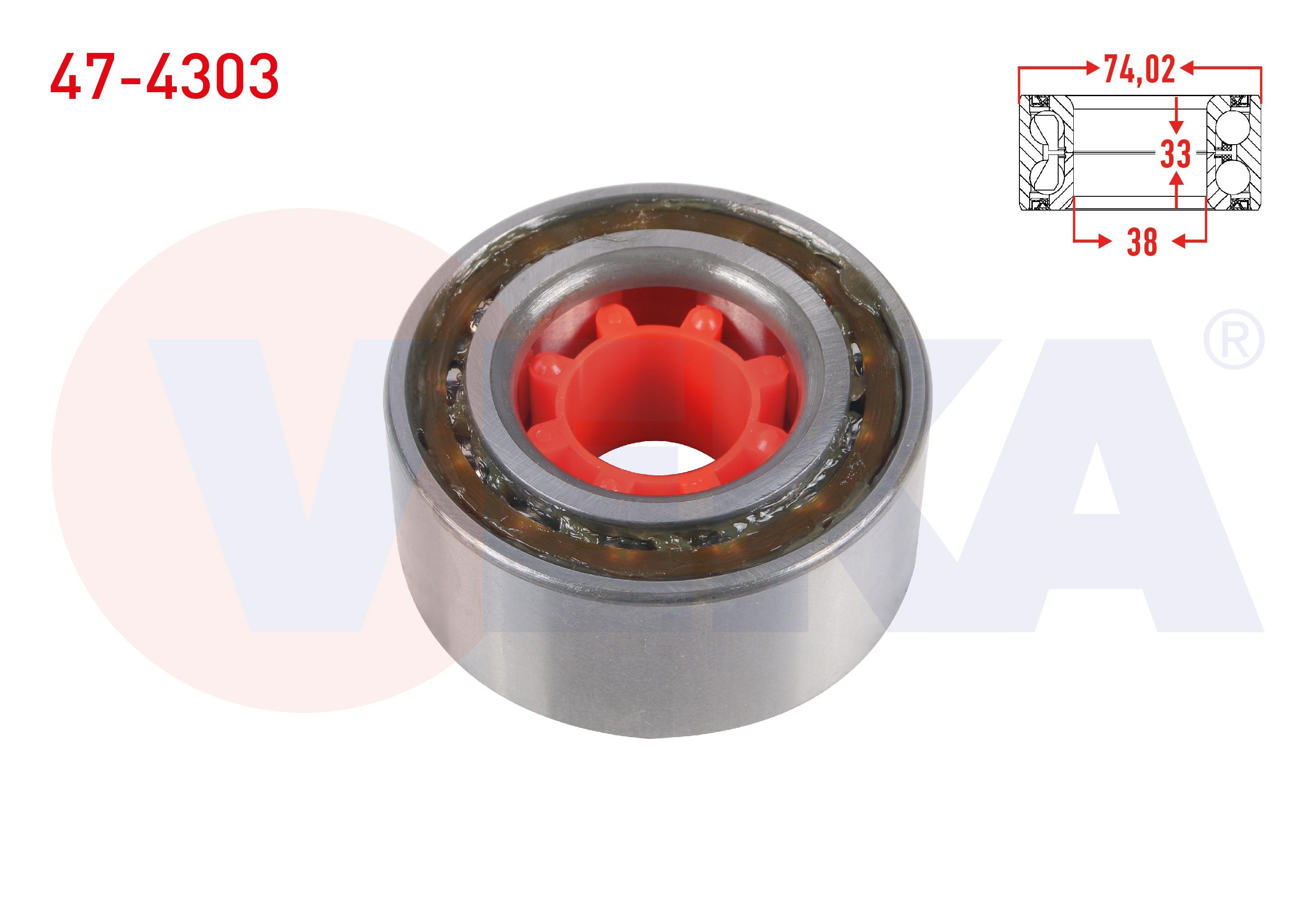 ON TEKERLEK RULMANI SOL-SAG 38X74,02X36/33 TOYOTA COROLLA 1.3 1983-1989 / CARINA I-II 1.6 - 1.8 1983-1992 / CAMRY 1.8 - 2.0 1986-1993