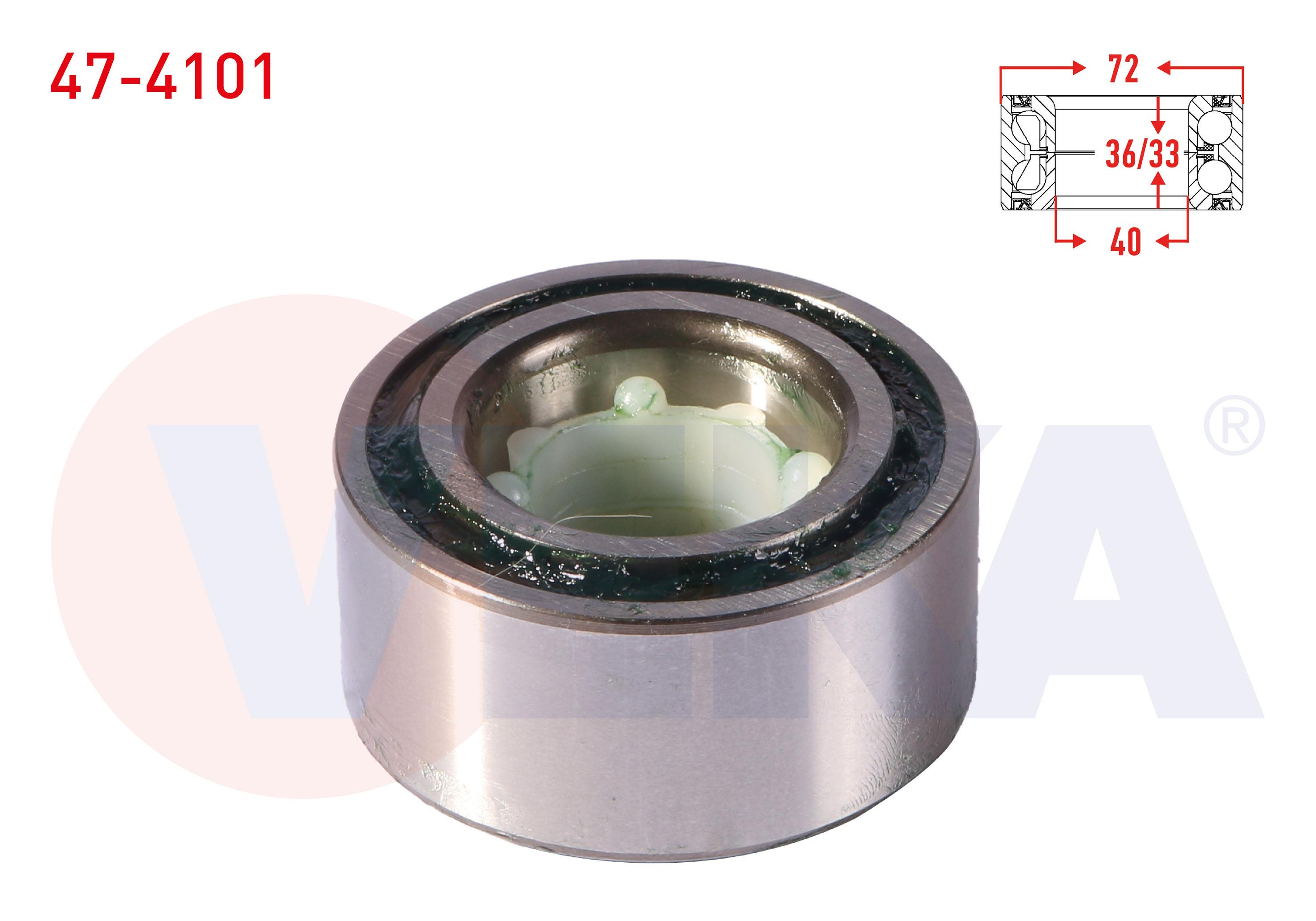 ON TEKERLEK RULMANI SOL-SAG 40X72X36/33 SUZUKI SWIFT II 1.3i 1989-2004 / BALENO 1.6i 16v 1995-2002