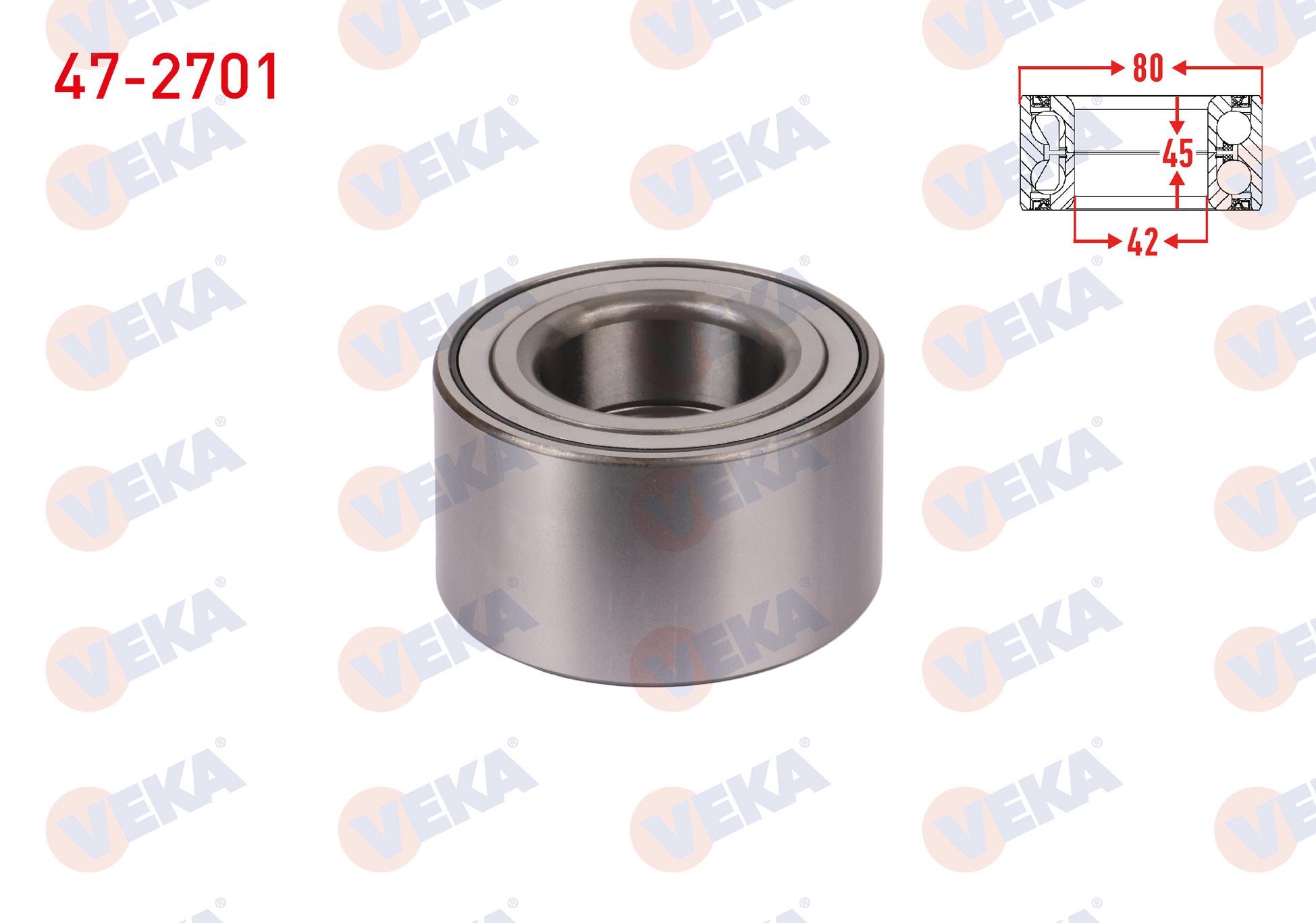 ON TEKERLEK RULMANI SOL-SAG ABS OKUYUCULU 42X80X45 MAZDA 3 1.6 DI 2003-2009 / MAZDA 5 2.0 2005-2010