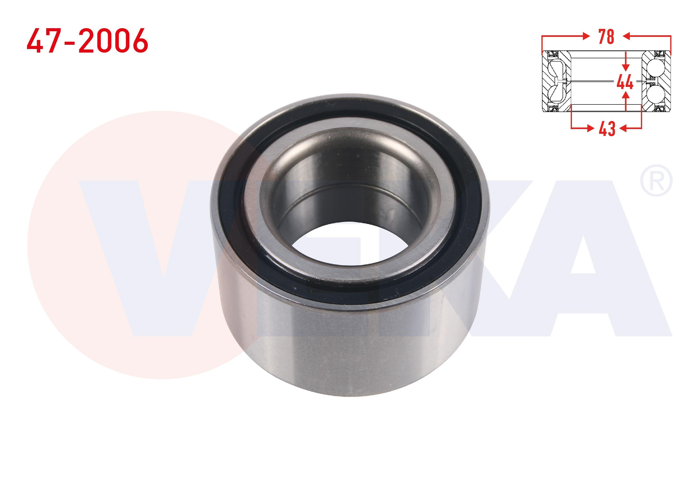 ON TEKERLEK RULMANI SOL-SAG ABS OKUYUCULU 43X78X44 HONDA CIVIC VIII 1.4 - 1.8 2005-2012