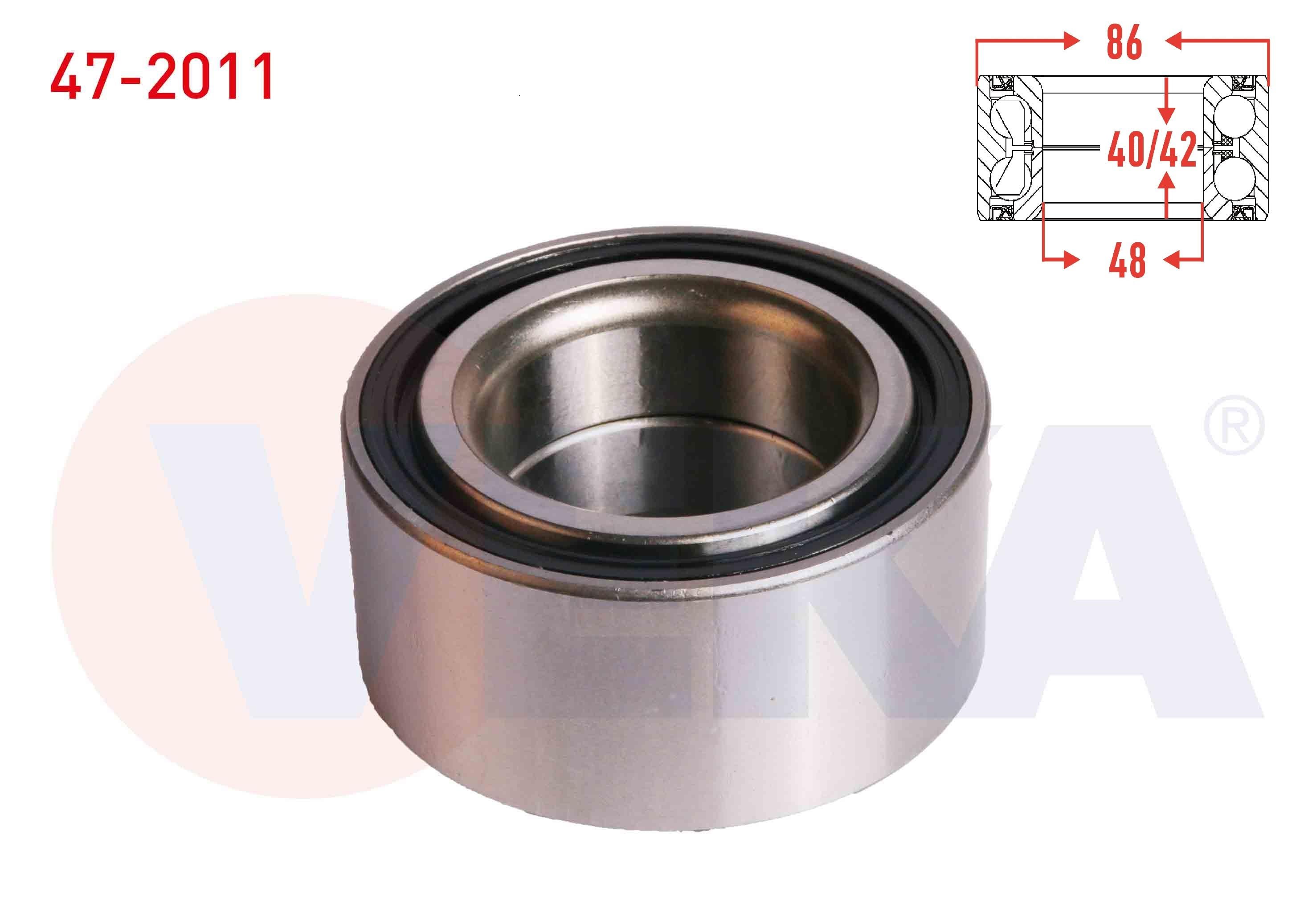 ON TEKERLEK RULMANI SOL-SAG ABS OKUYUCULU 48X86X40/42 HONDA CIVIC IX 1.6 I-DTEC 2012-2016 / ACCORD VII 2.0 16v - 2.4 2003-2008