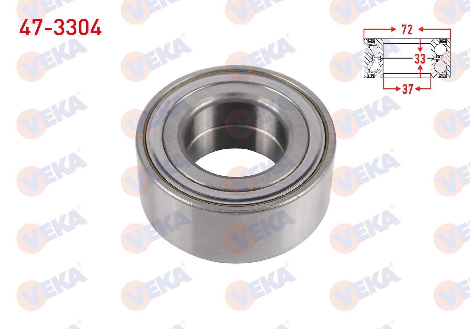 ON TEKERLEK RULMANI SOL-SAG ABS OKUYUCULU 37X72X33 C-ELYSEE 2012-/ 301 2012-/ 207 2006-2012/ 208 2012-/ C3 2002-2009/ C3 II 2009-2016/ C2 2003-2009/ 2008 2013-/ DS3 2009-2013