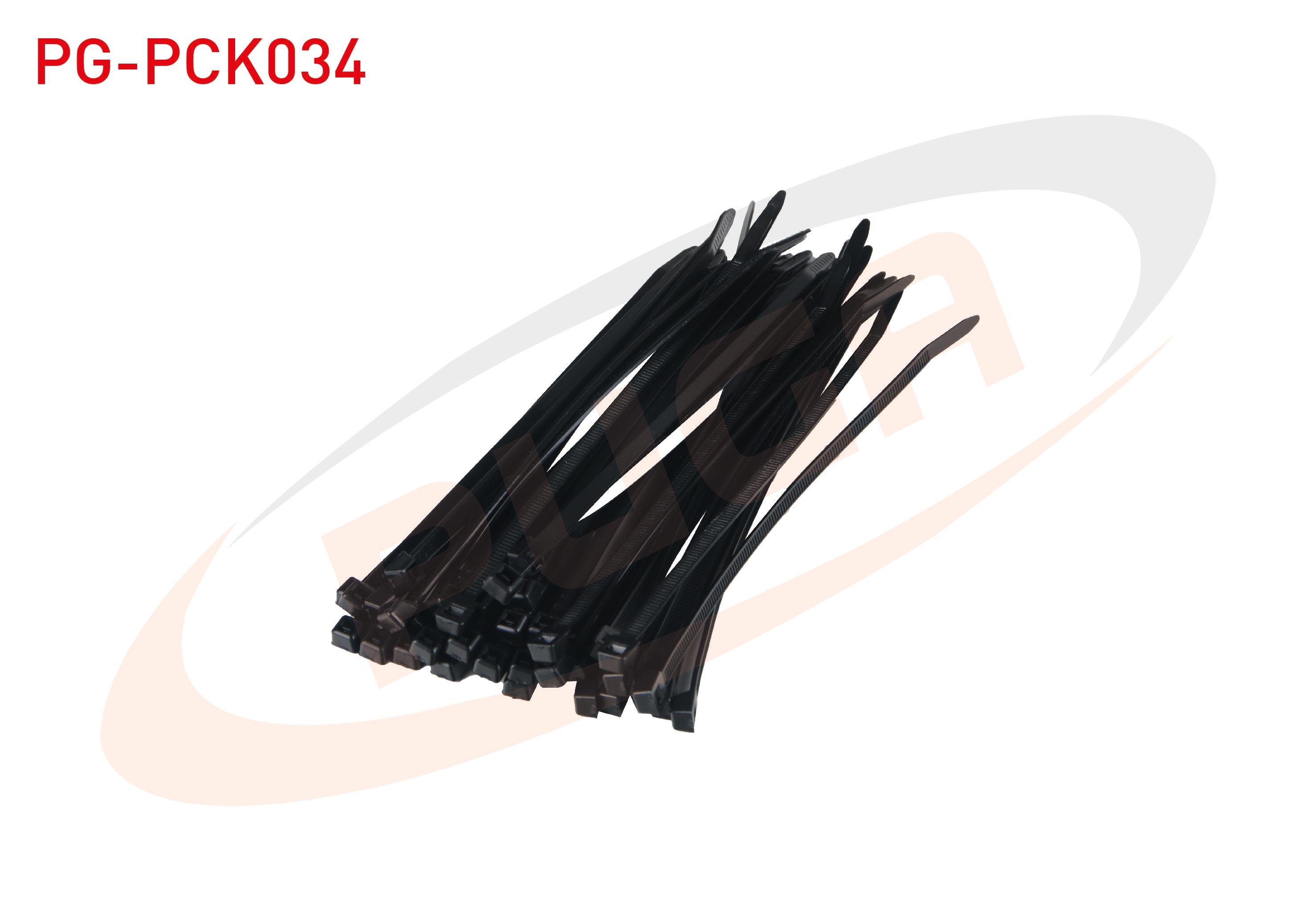PLASTIK KELEPCE SIYAH 8 X 300