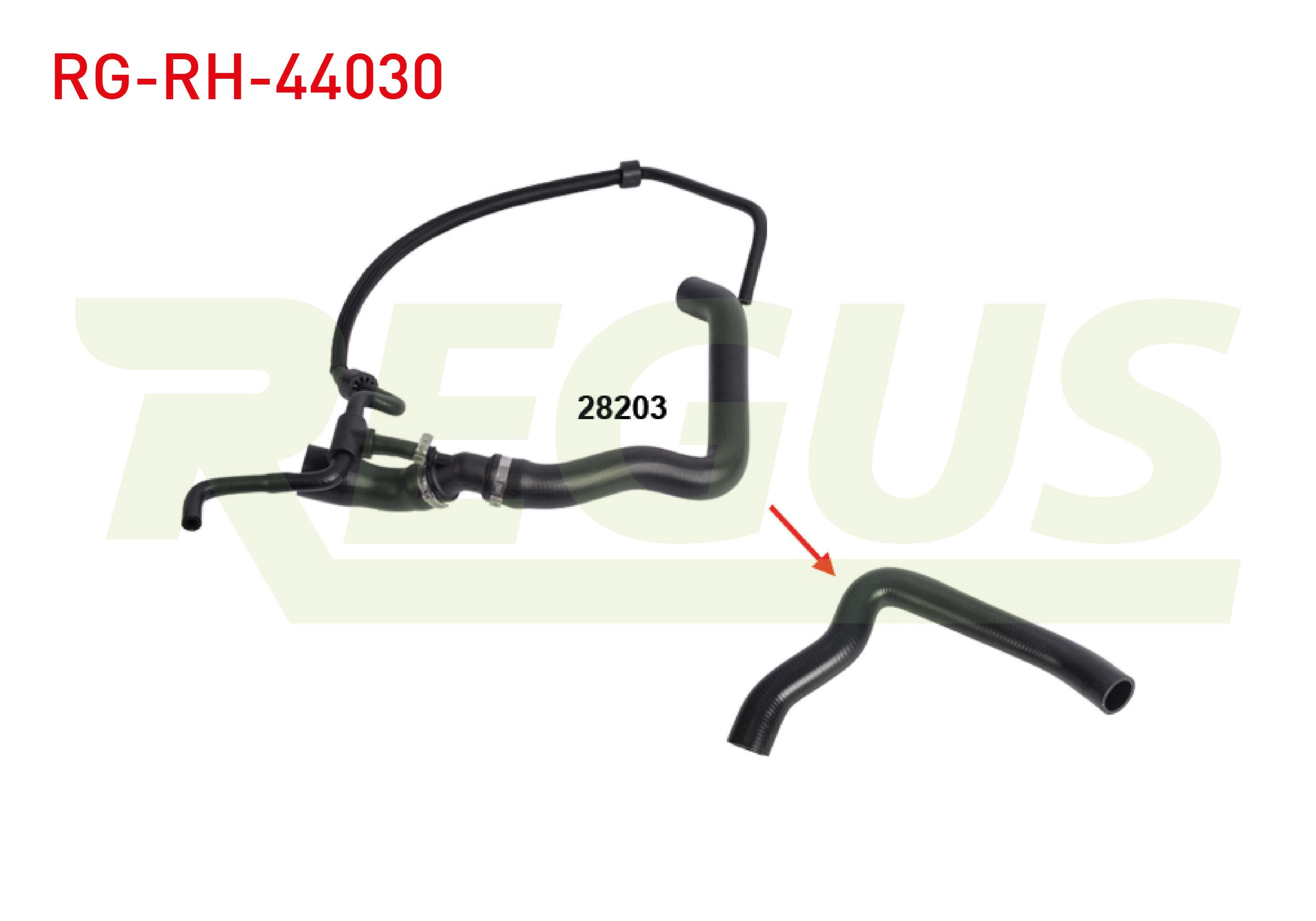 RADYATOR UST HORTUMU VOLKSWAGEN LT 28-35 II (2DB,2DE,2DK) 2.5 TDI 1996-2006