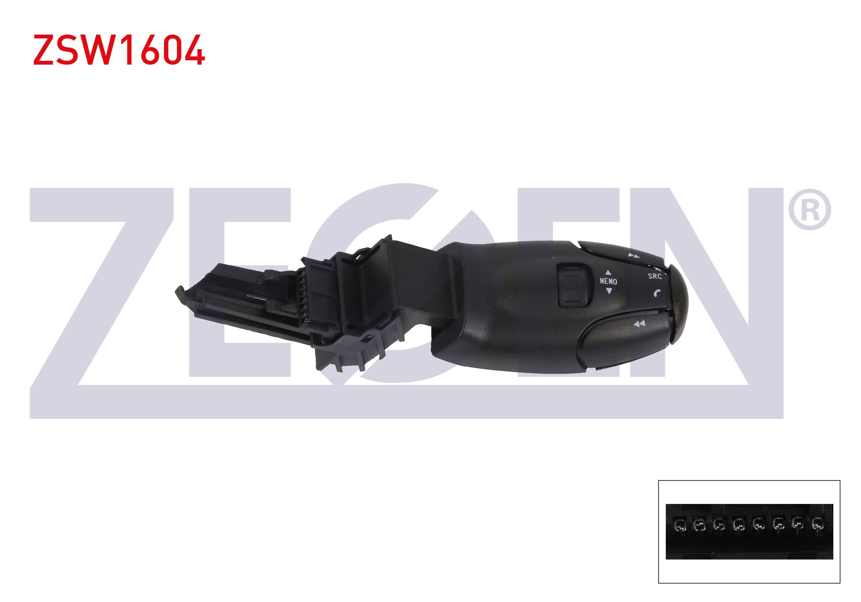RADYO KUMANDA KOLU 8 PIN PEUGEOT 2008 13-/ 206 98-06/ 207 06-12/ 208 12-18/ 301 12-/ 307 00-07/ 308 07-13/ 406 95-04/ 407 04-11/ 3008 09-16/ 5008 09-16/ PARTNER 08-