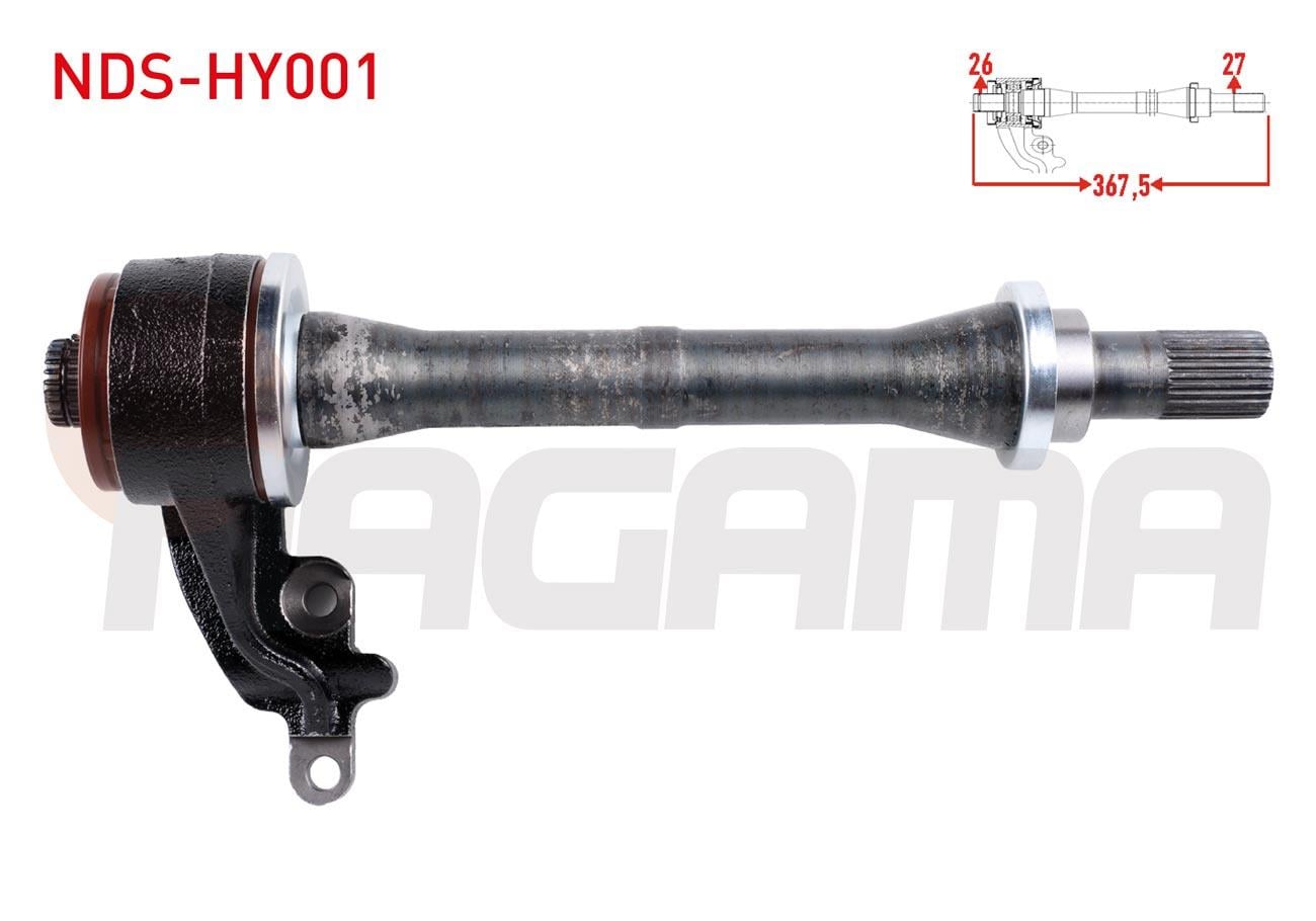 SAG AKS ILAVE MIL 367,50mm HYUNDAI ACCENT ERA 1.5 CRDI A-T/M-T 2006-2012/ MATRIX (FC) 1.5 CRDI M-T 2001-2010/ GETZ (TB) 1.5 CRDI A-T/M-T 2002-2008/ KIA RIO II 1.5 CRDI M-T 2006-2011