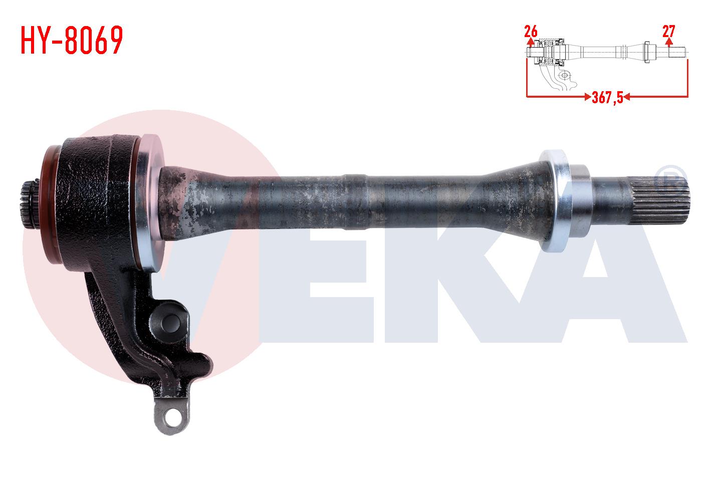 SAG AKS ILAVE MIL HYUNDAI ACCENT ERA 1.5 CRDI A-T/M-T 367,50 mm 2006-2012