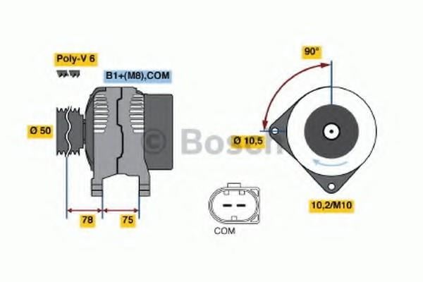 ŞARJ DİNAMOSU 120A  E85 M54