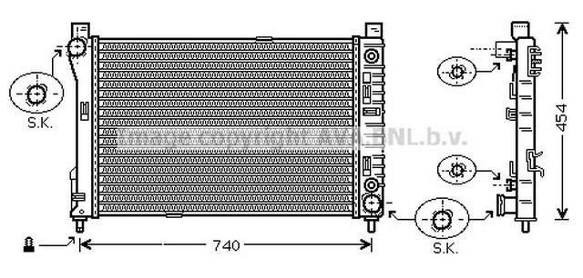 SU RADYATÖRÜ   203 111-611 2001-06