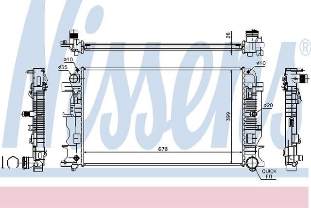 SU RADYATÖRÜ 2E0121253A  SPRİNTER-CRAFTER 646 2007-