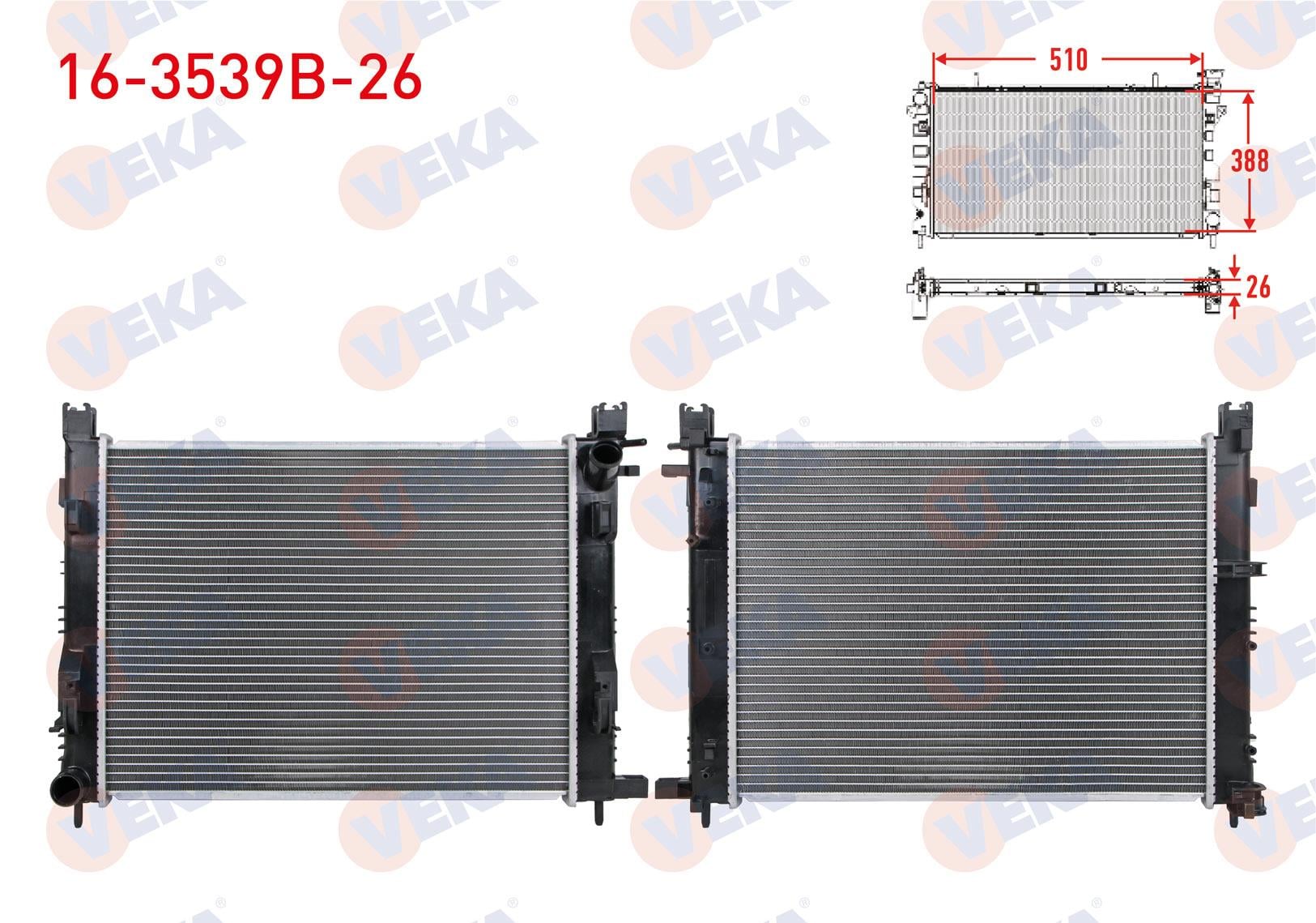 SU RADYATORU BRAZING CLIO IV 1.5 DCI SYMBOL III 1.5 DCI 12- CAPTUR 1.5 DCI 18-/ DUSTER 1.5 DCI 19- SANDERO II 1.2,1.5 DCI 12- LODGY 1.5 DCI DOKKER 1.5 DCI 12- LOGAN I, STEPWAY 08-15 1.5 DCI KLNLK 26mm