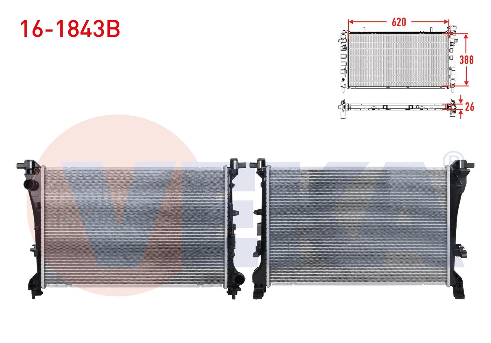 SU RADYATORU BRAZING FIAT EGEA 1.3 MJT - 1.6 MJT 16v M-T AC+/- 2015-