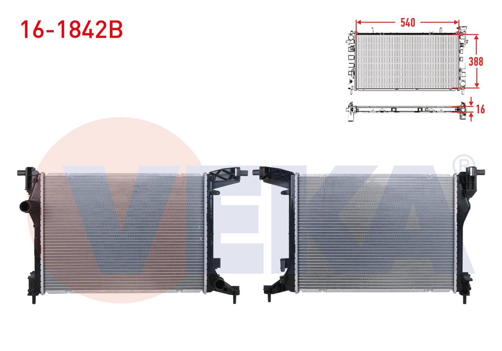 SU RADYATORU BRAZING FIAT EGEA 1.4 16v M-T AC+/- 2015-