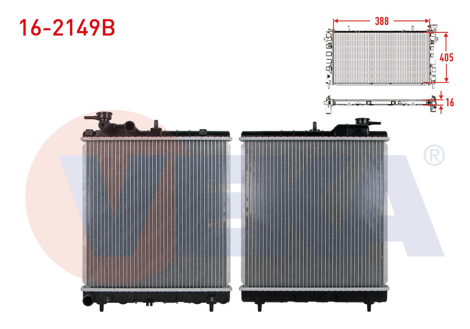SU RADYATORU BRAZING HYUNDAI ATOS (MX) 1.1i  M-T/A-T AC+/-2003-2008