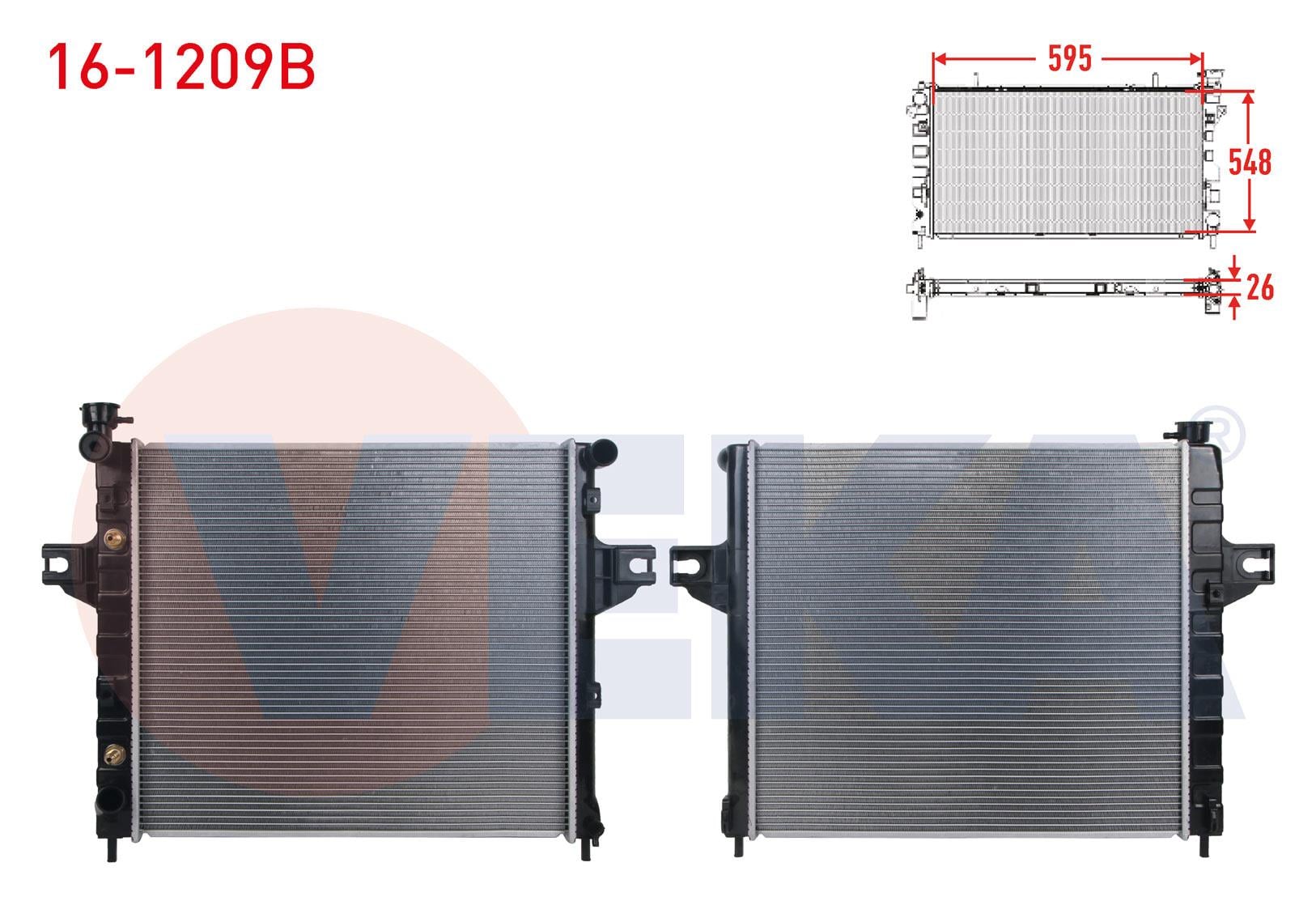 SU RADYATORU BRAZING JEEP GRAND CHEROKEE II (WJ,WG) 4.0 A-T/M-T 1998-2005