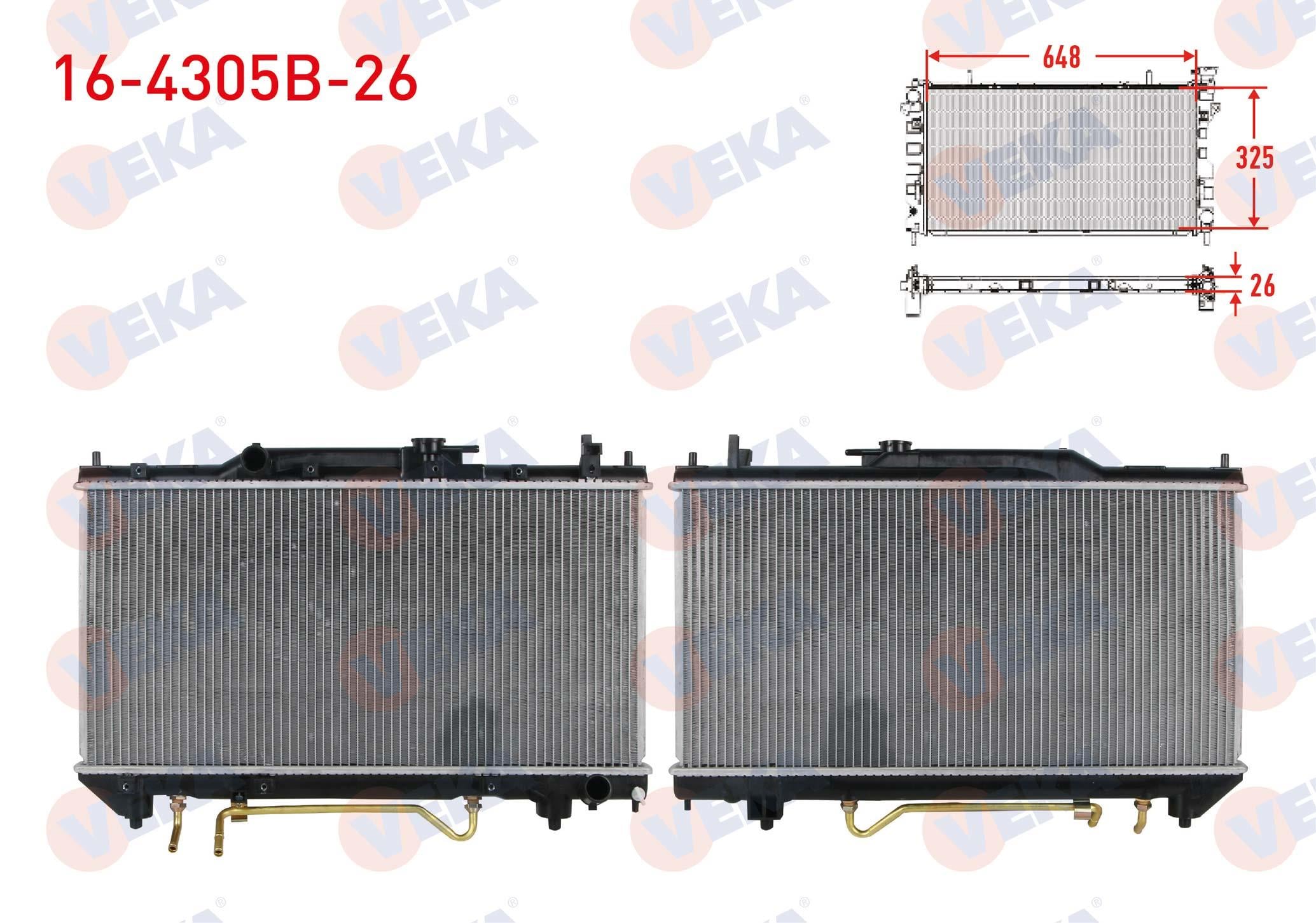 SU RADYATORU BRAZING KALINLIK 26mm TOYOTA AVENSIS (T22) 2.0i A-T 1997-2003