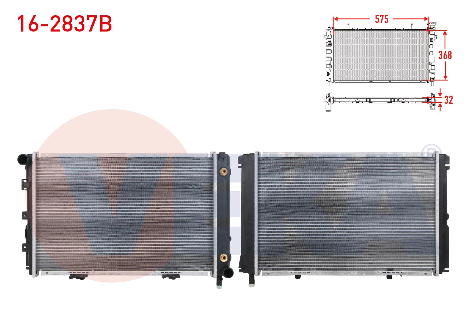 SU RADYATORU BRAZING MERCEDES 190 (W201) 2.0 A-T AC+ 1982-1993