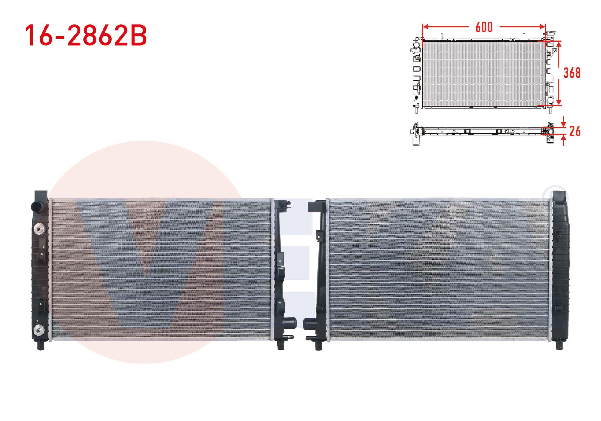 SU RADYATORU BRAZING MERCEDES A SERISI (W168) A 140 - A 160 - A 160 CDI - A 170 - A 170 CDI 1997-2004/ VANEO (414) 1.6 - 1.9 - 1.7 CDI 2002-2005