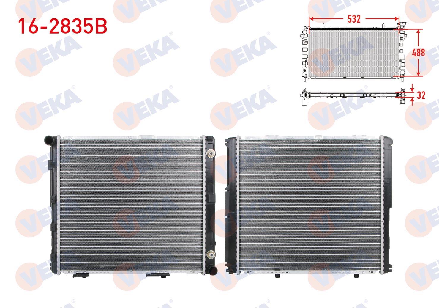SU RADYATORU BRAZING MERCEDES E SERISI (W124) 200 D A-T AC+/- 1984-1995
