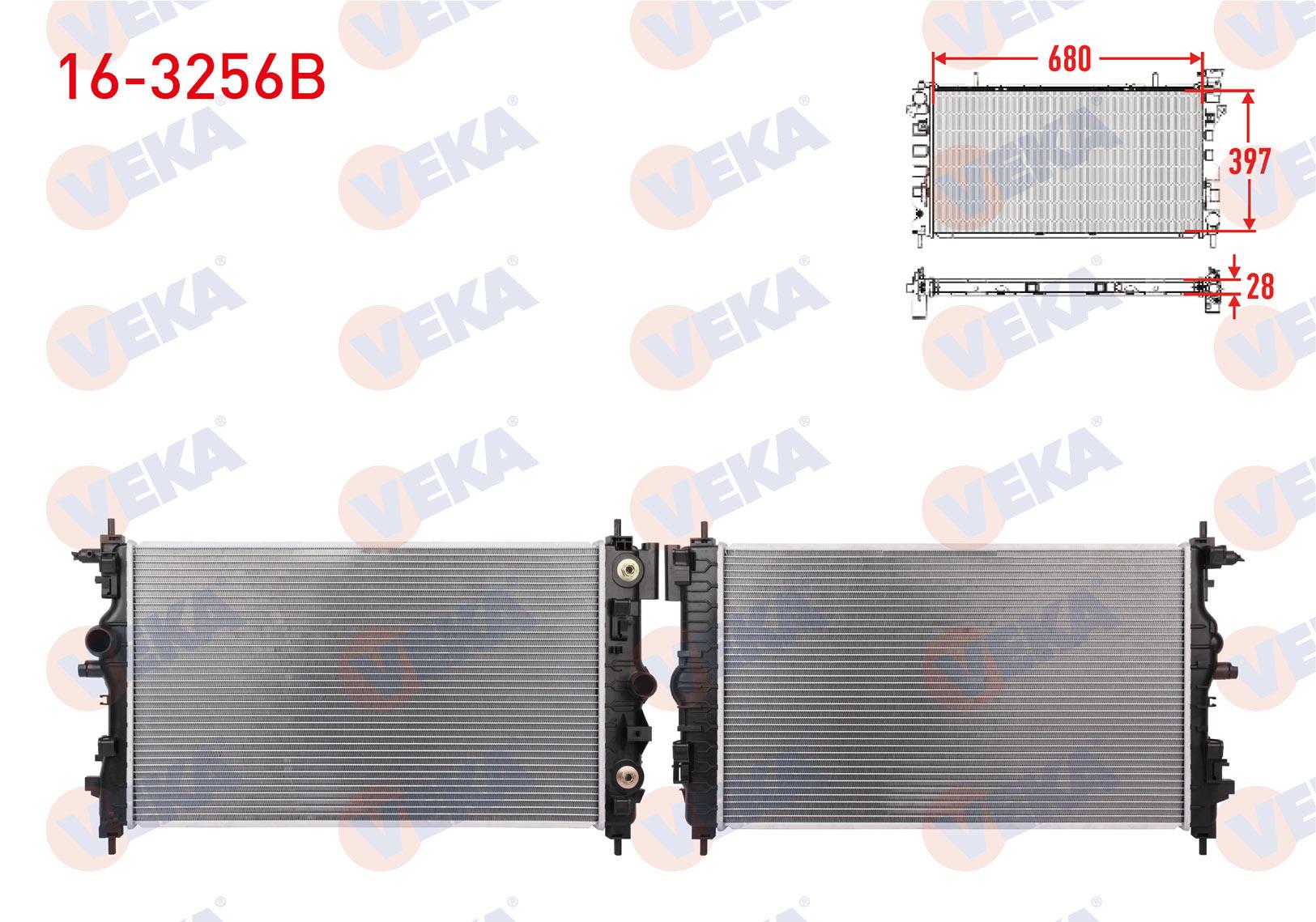 SU RADYATORU BRAZING OPEL ASTRA J 1.4i A-T AC+/-  2009-2016